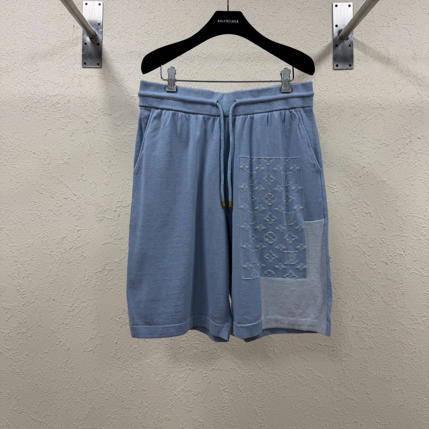 Louis Vuitton knit patchwork denim shorts（1AK6Y7）