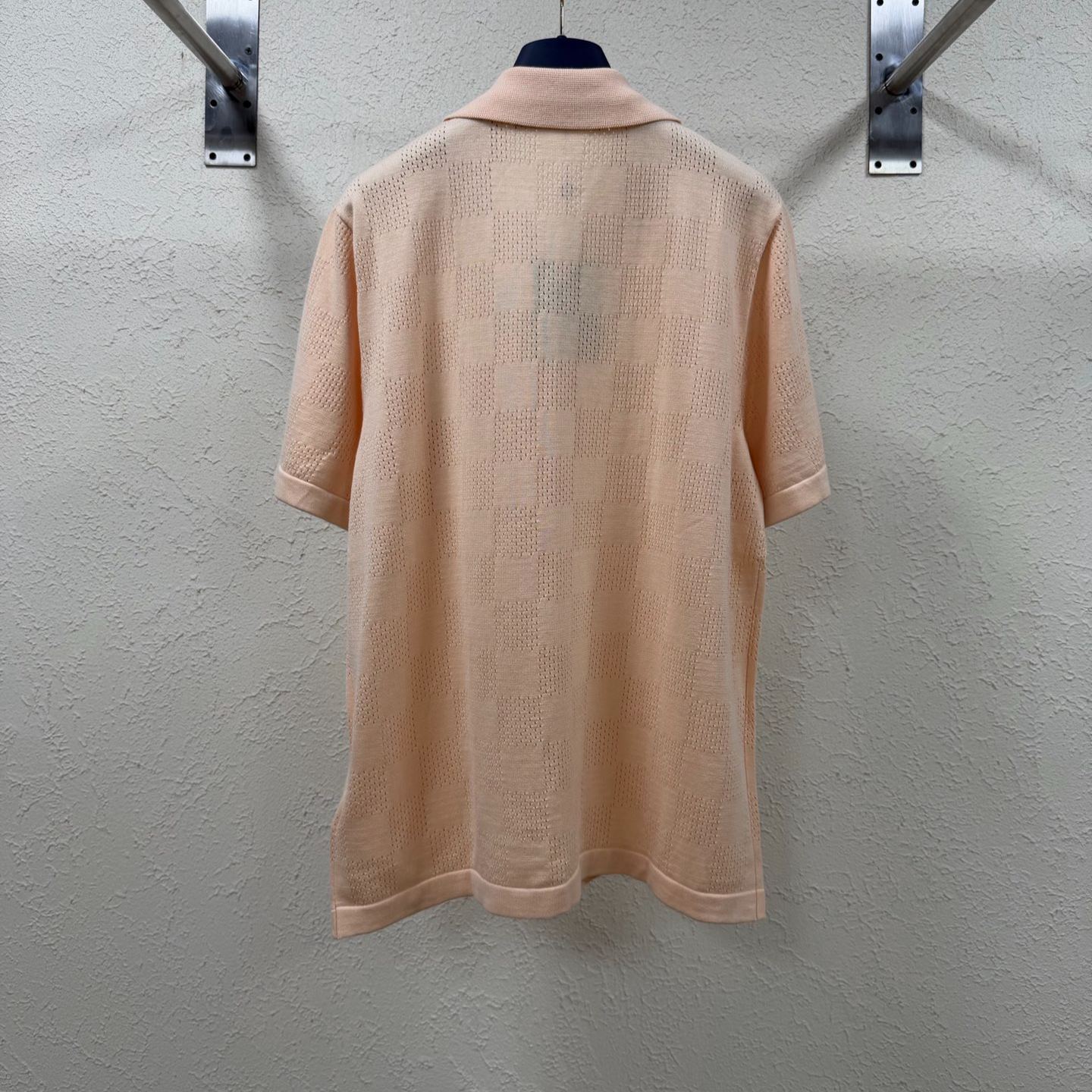 Louis Vuitton Damier Mesh Knit Short-Sleeve Shirt（1AK71S）