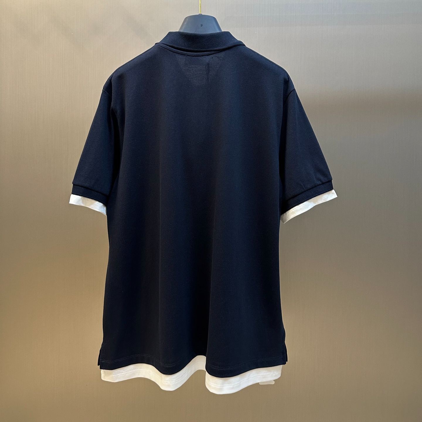 Miu Miu Piqué and jersey polo shirt（MJN557-15WH-F0008-S-OOO）