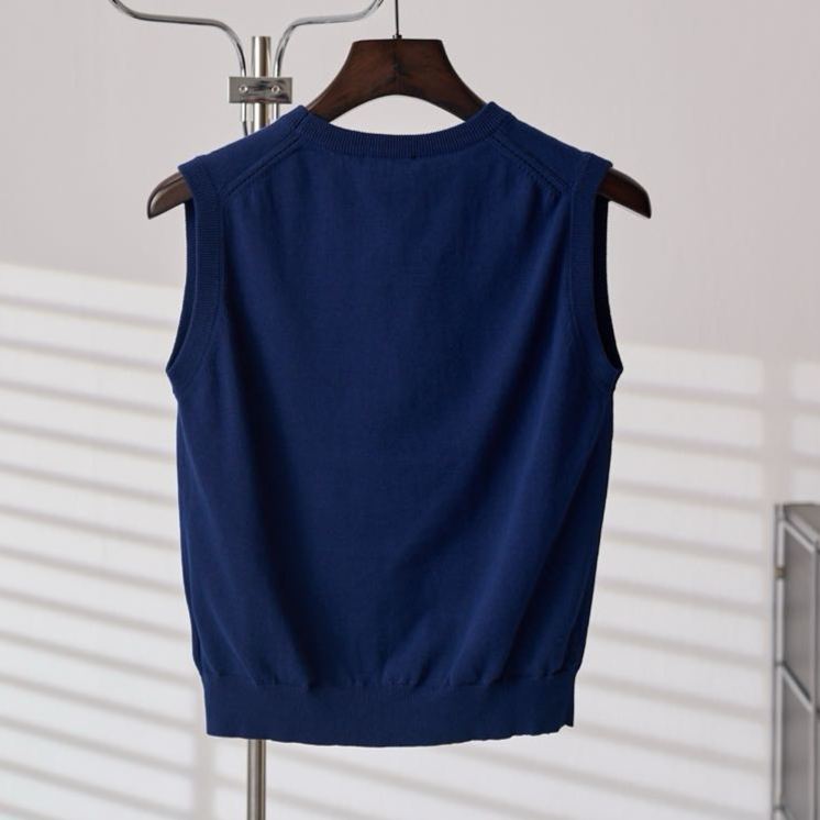 Celine knitted vest(RX0I70100.07DX）