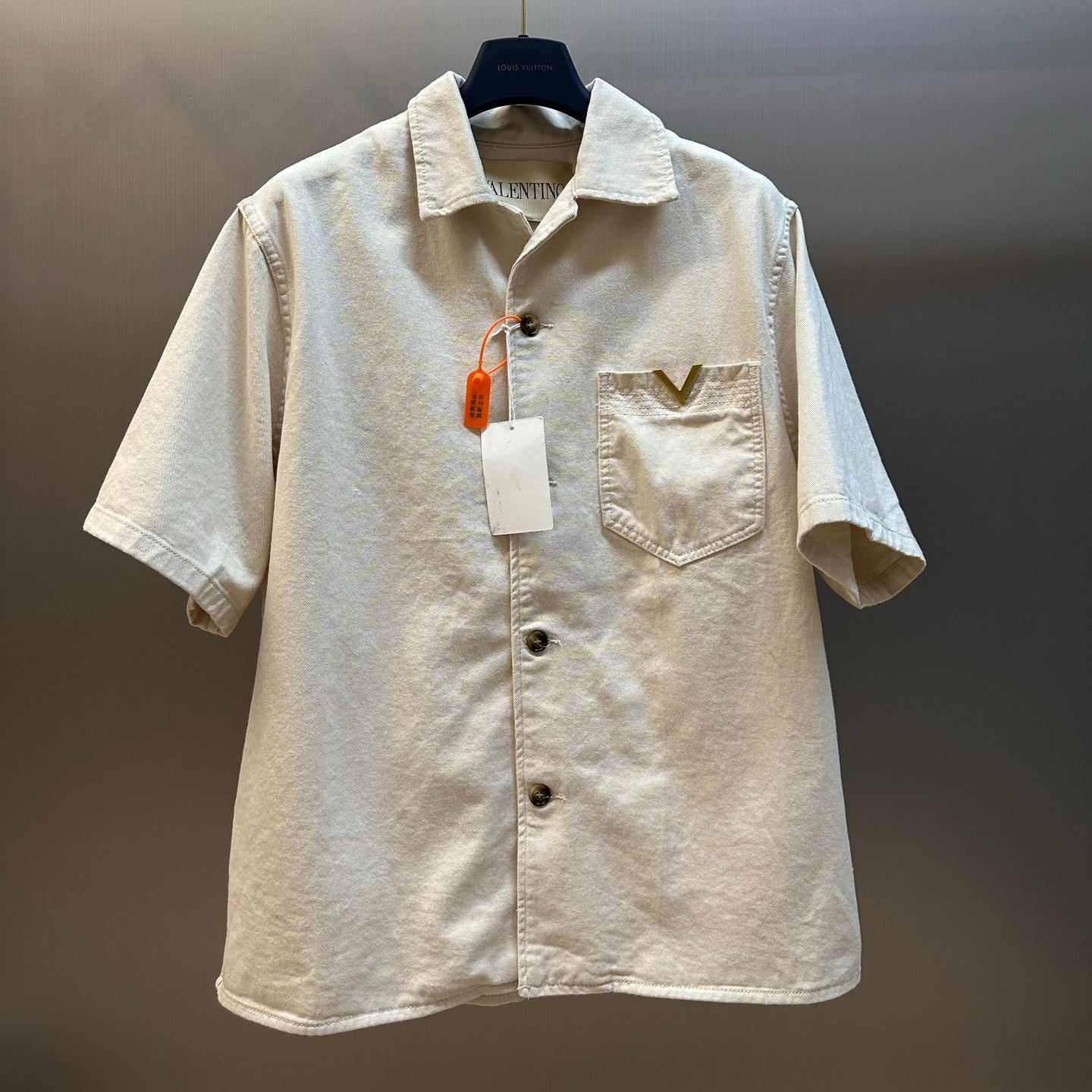 VALENTINO SAND DENIM SHIRT(8V3DBA10B9W_A03)