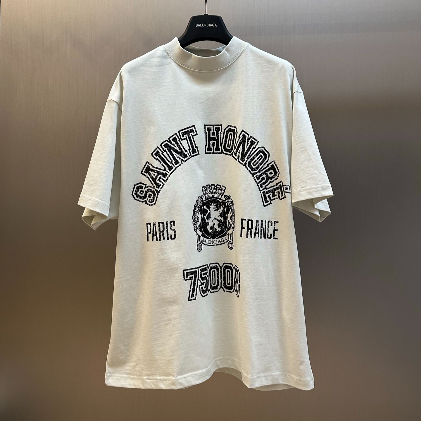 Balenciaga-(WMNS) Balenciaga Saint-honore T-shirt Oversized 'White'（787349TRVM59012）