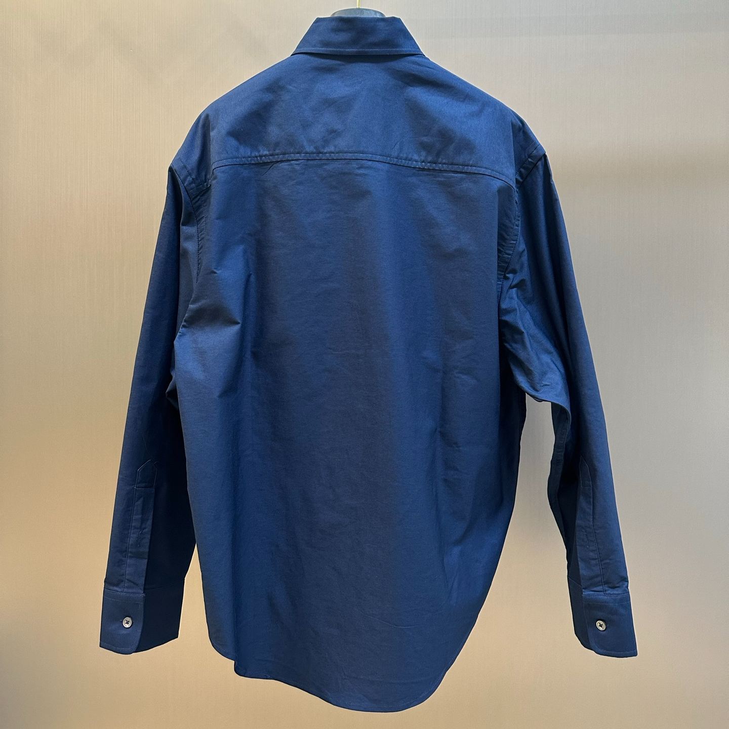 AMI Paris Ami De Coeur logo embroidered shirt | Blue（E26HSH822CO0210）