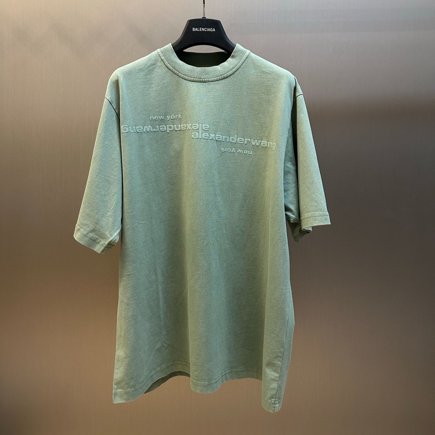 Alexander Wang puff-print logo T-shirt(UCC32619260）