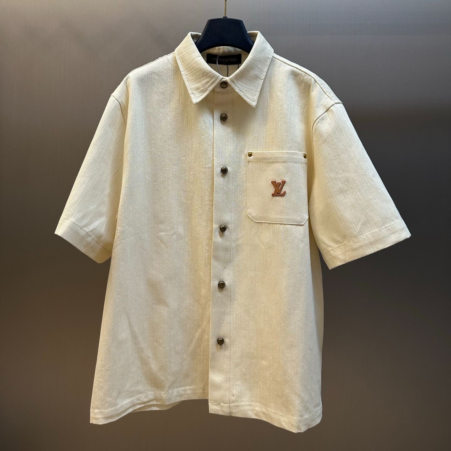 Louis Vuitton silk-cotton short-sleeved shirt（1AK7CF）