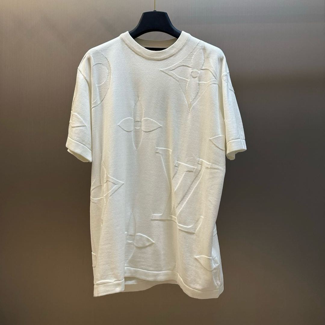 Louis Vuitton Monogrammed short sleeve cotton crew neck（1AFYEW）