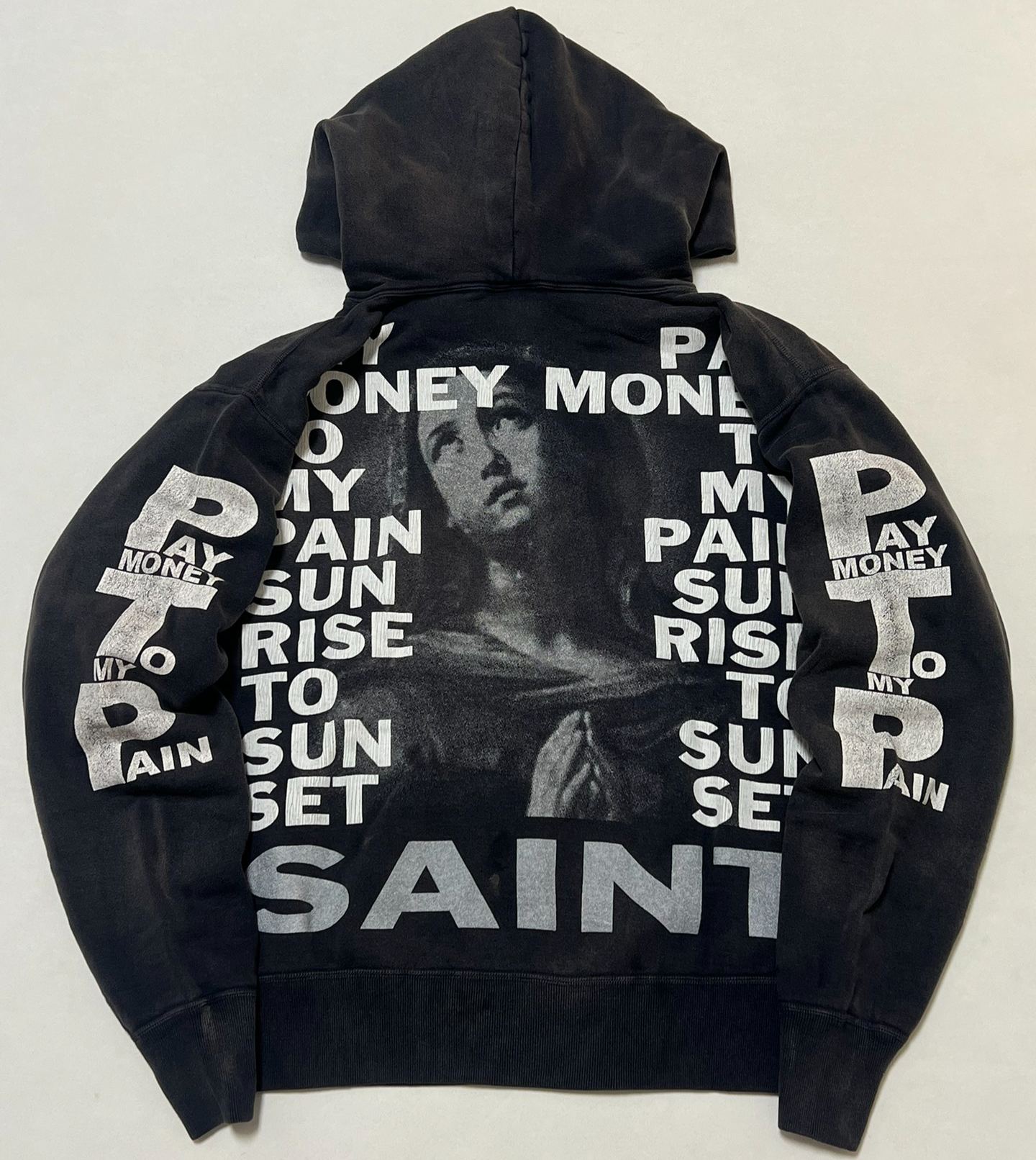 SAINT Mxxxxxx PTP_HOODIE/BRND MONEY/BLACK  (SM-YS8-0000-C51）