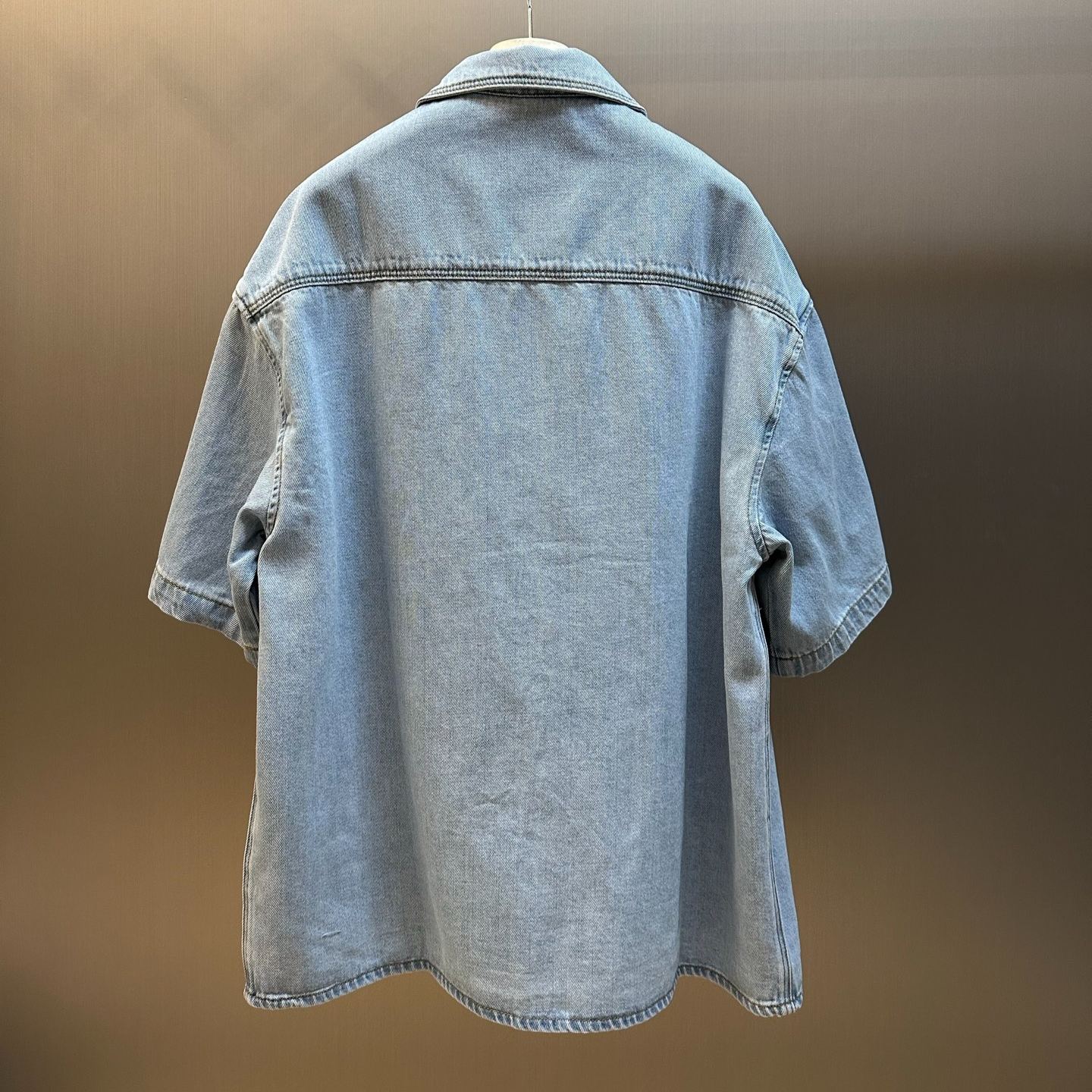 Loewe Short sleeve shirt in denim Blue（H616Y1DX05-8438）