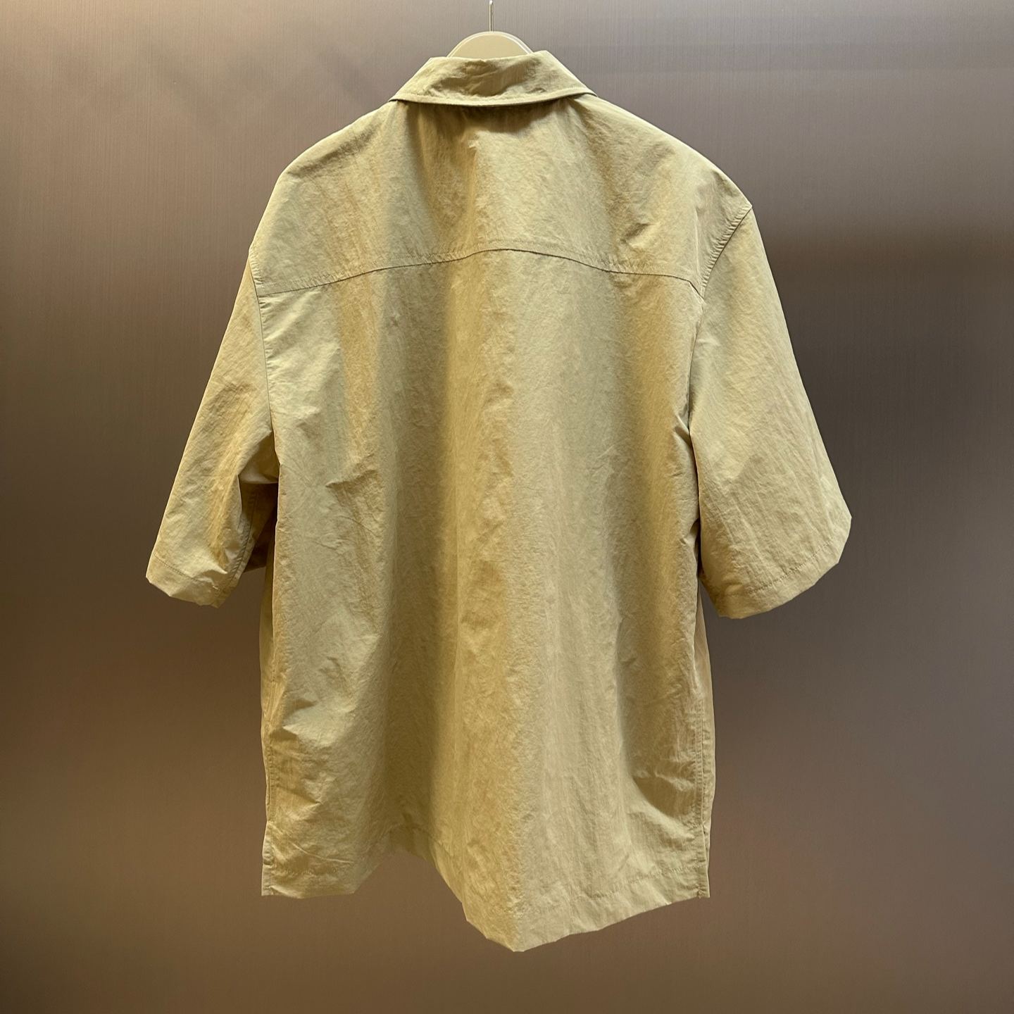 Burberry Nylon Zip Overshirt in Sparrow beige（81263041）