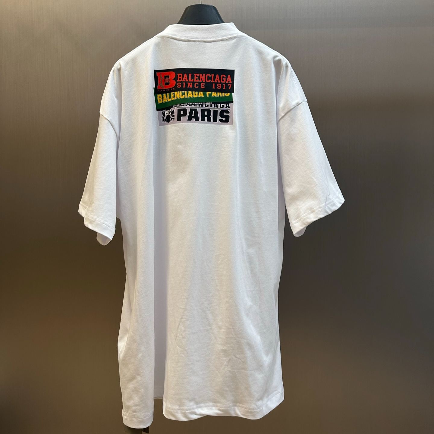 Balenciaga Bumper Stickers Boxy T-shirt（764235TUVS31000）