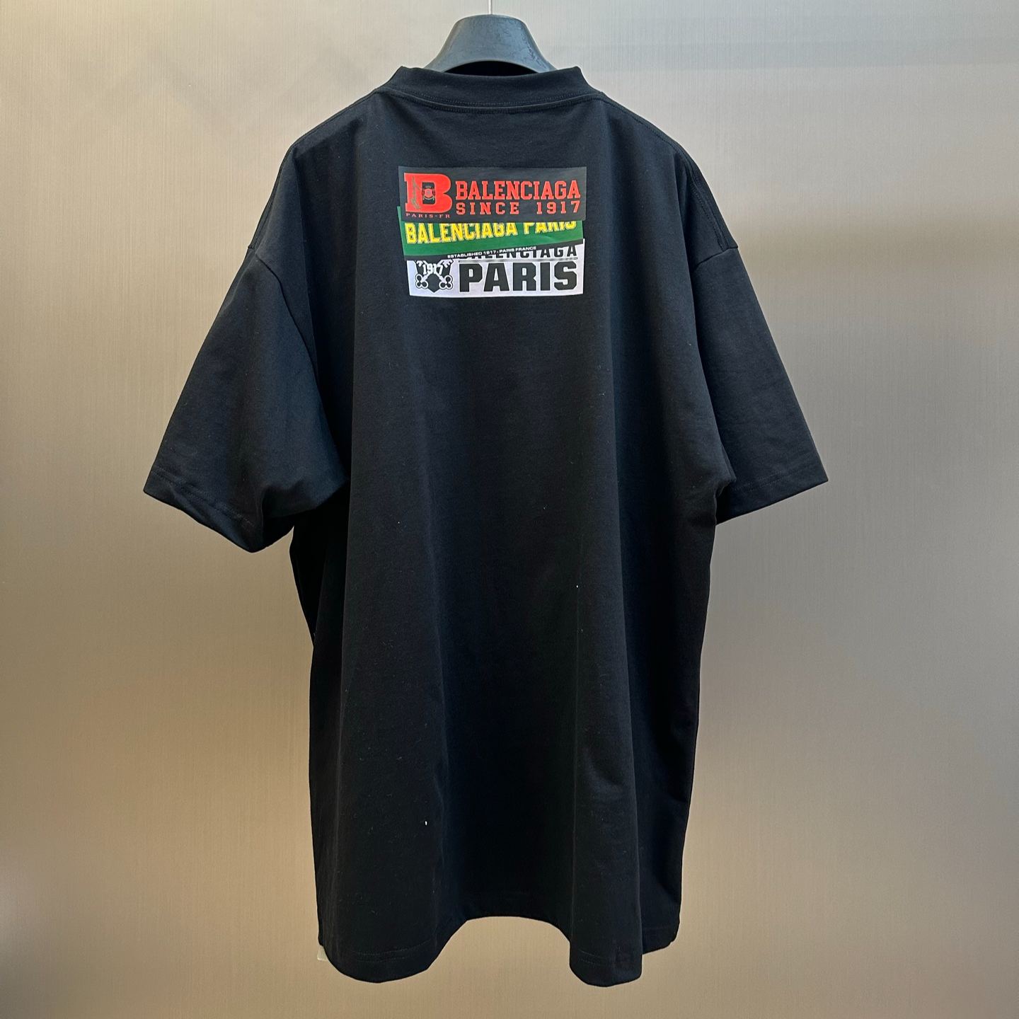 Balenciaga Bumper Stickers Boxy T-shirt（764235TUVS31000）