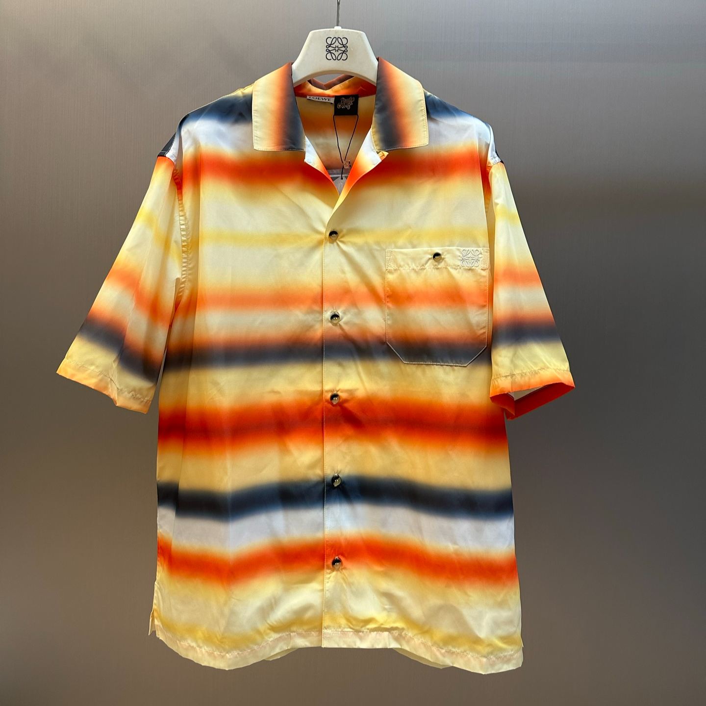 Loewe Orange Cotton Short-Sleeve Shirt（H616Y05XA7-9122）