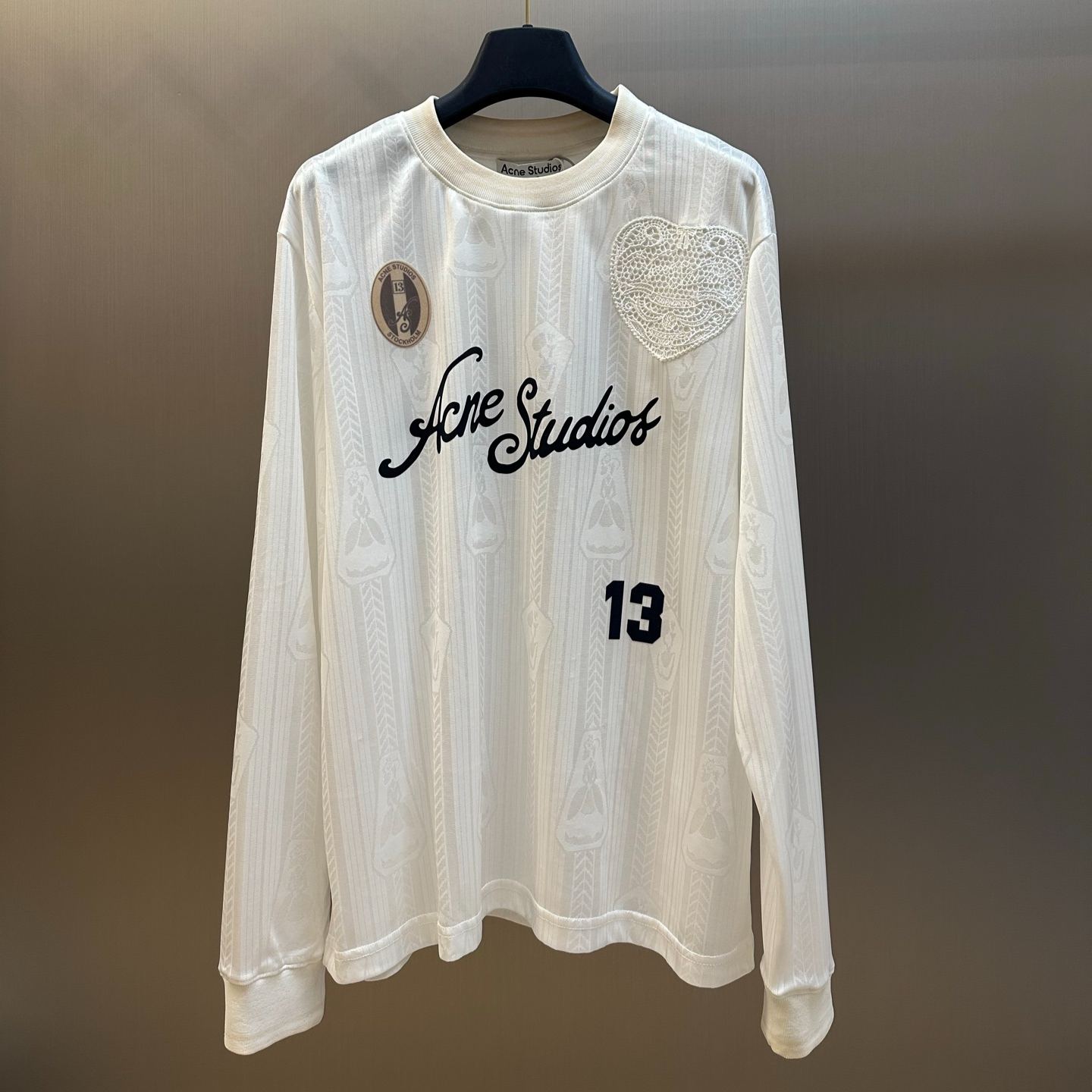 Acne Studios Logo Sports Jersey Top (FN-MN-TSHI000680）
