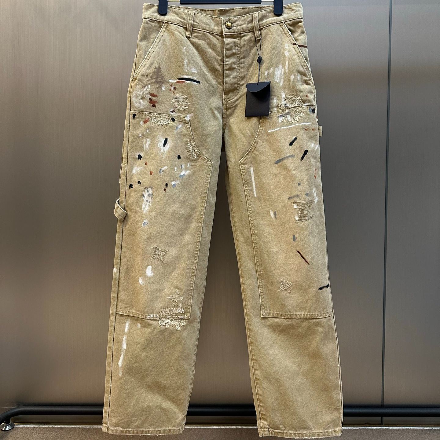 Louis Vuitton Embellished Denim Carpenter Pants（1AK6QU）