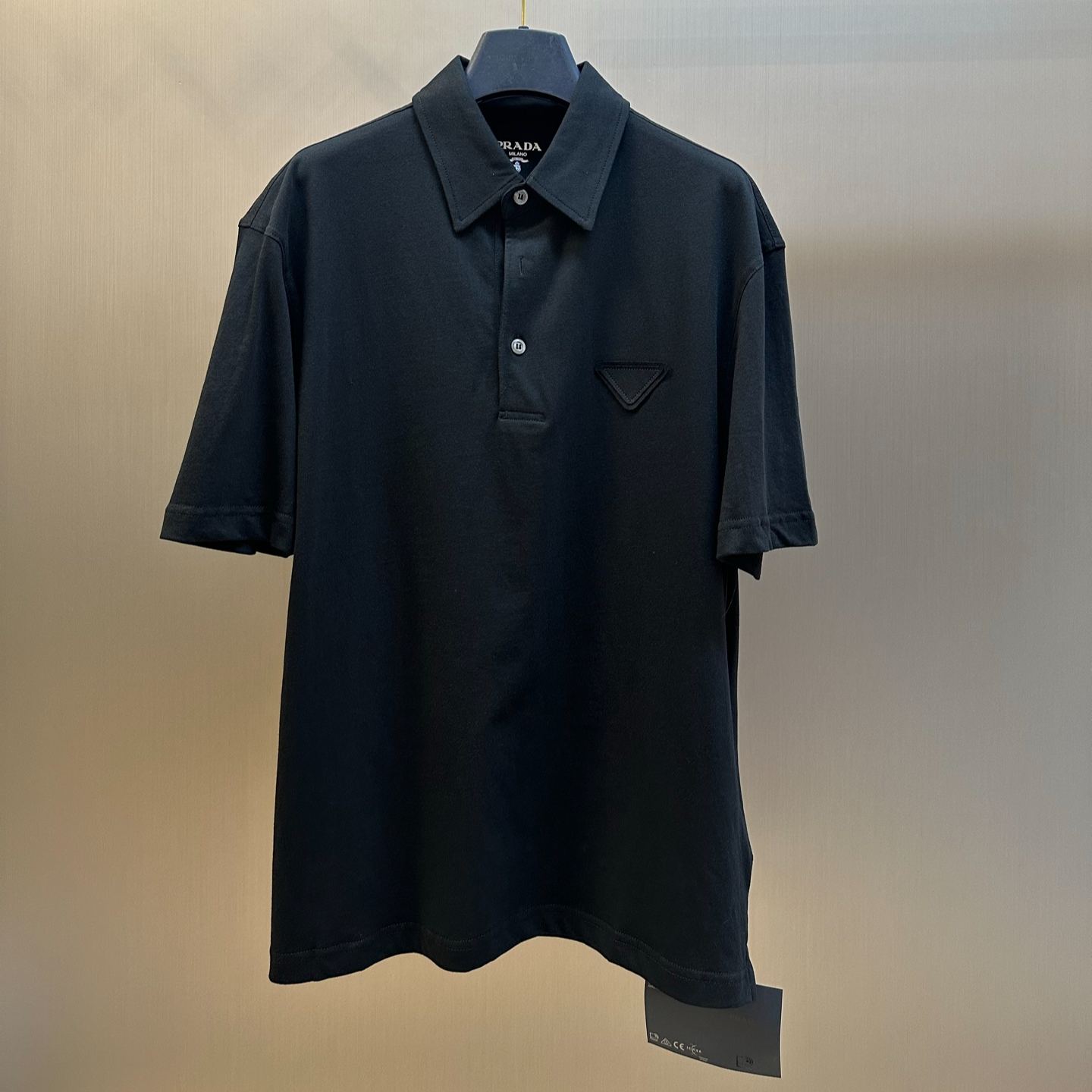 Prada Short-Sleeve Cotton Polo Shirt（UJN851_13CC_F0124_S_232）