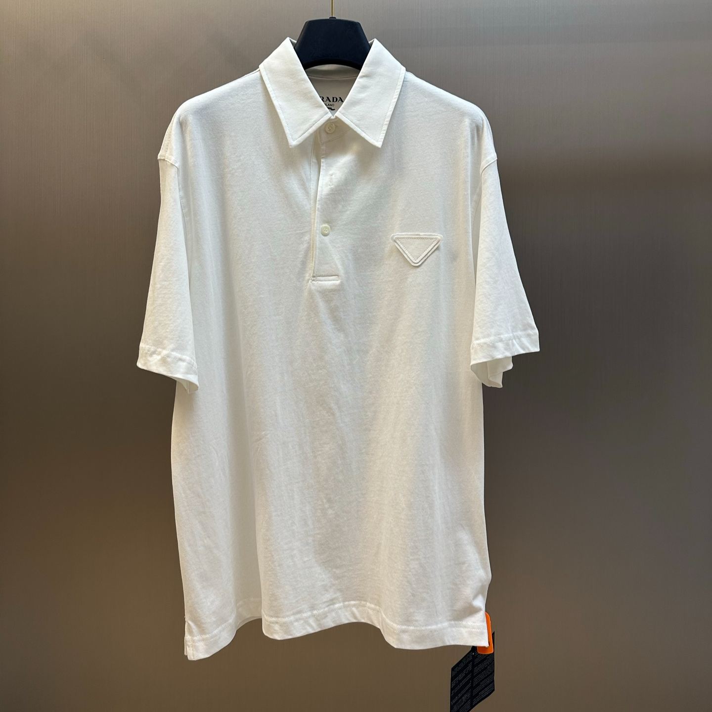 Prada Short-Sleeve Cotton Polo Shirt（UJN851_13CC_F0124_S_232）