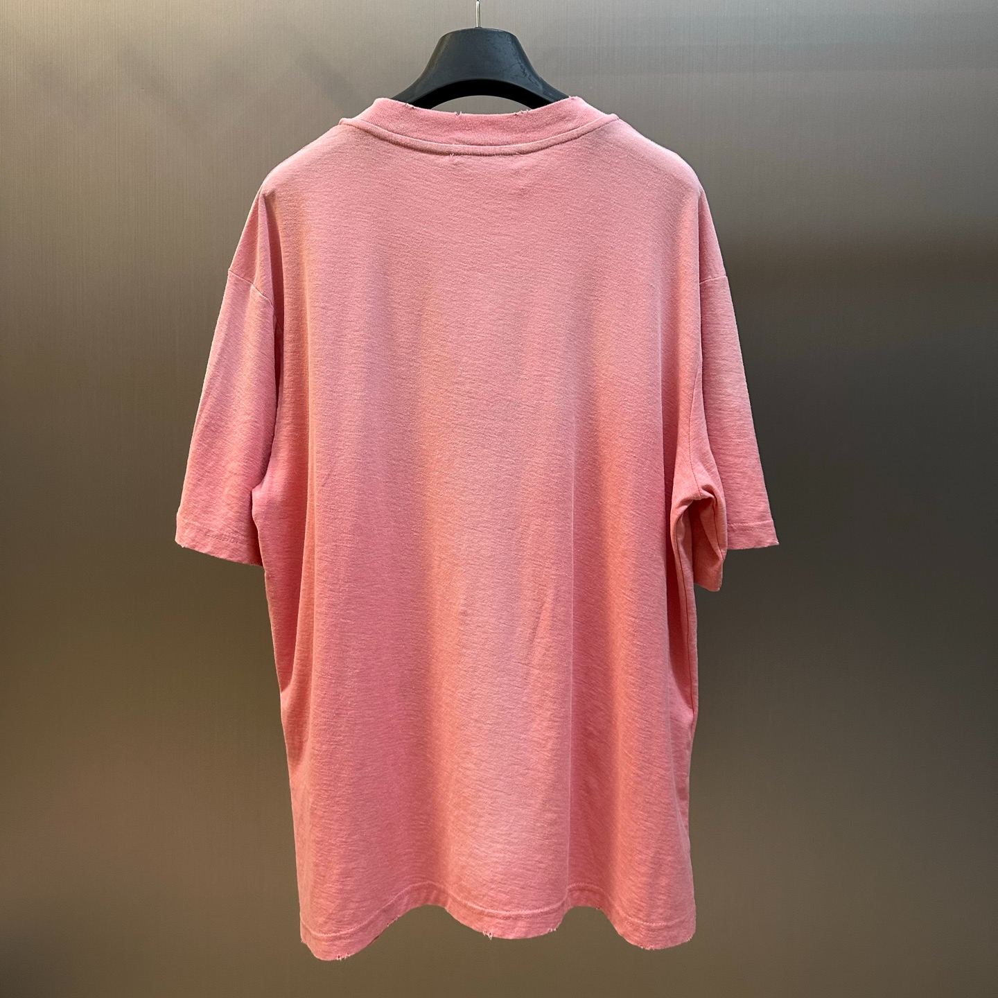 Acne Studios Sprayed logo t-shirt Tango pink (FN-UX-TSHI0000134）