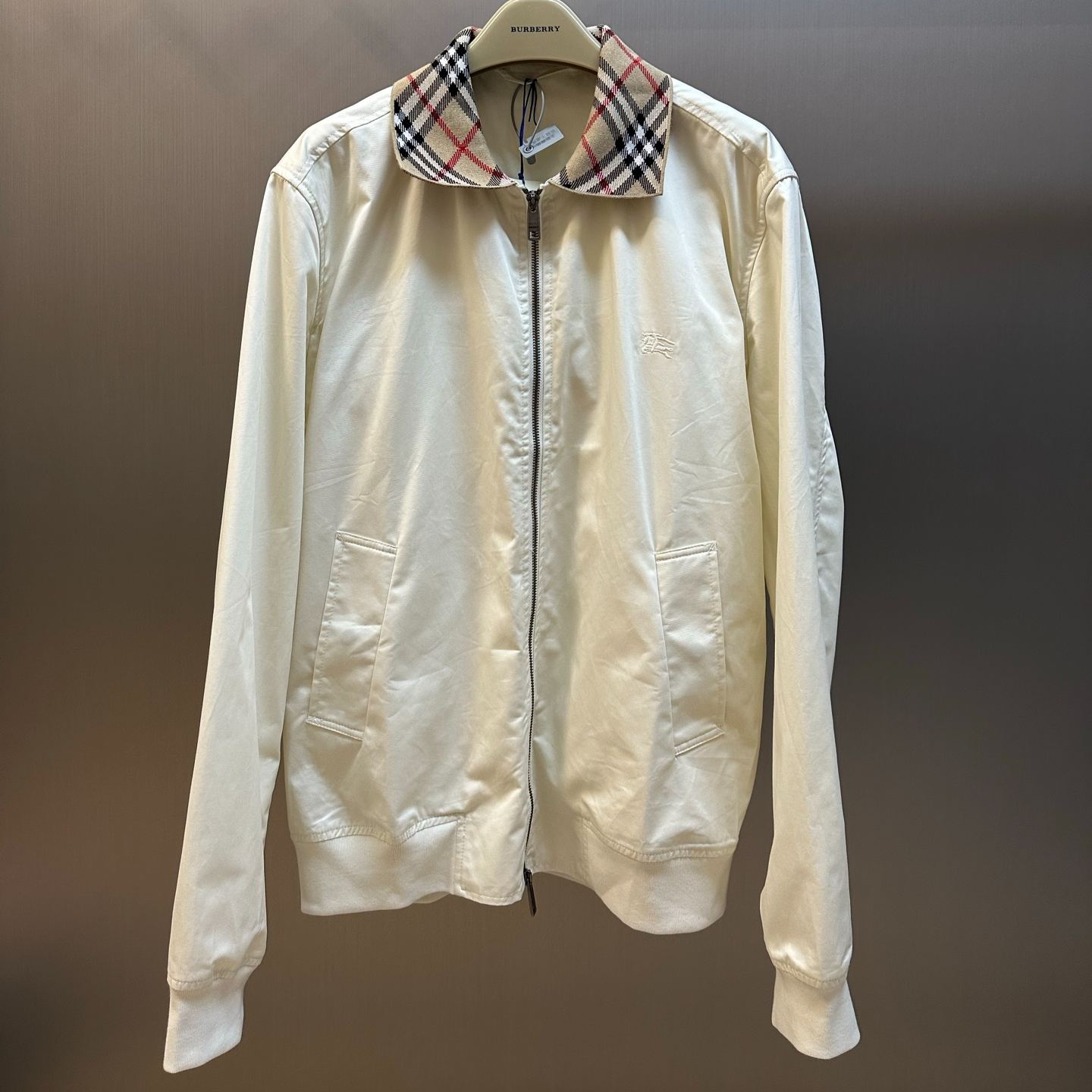 Burberry Gabardine Glenfields Harrington Jacket（81298331）