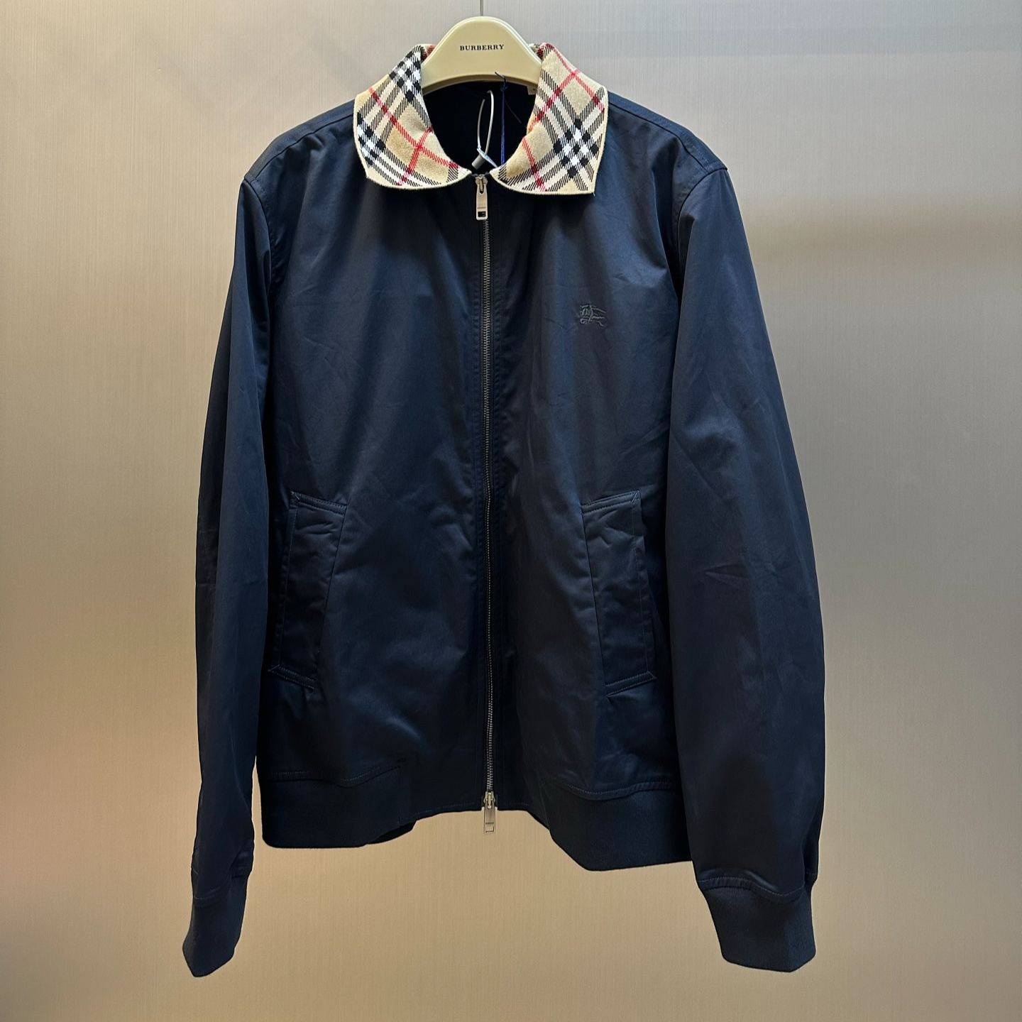 Burberry Gabardine Glenfields Harrington Jacket（81298331）