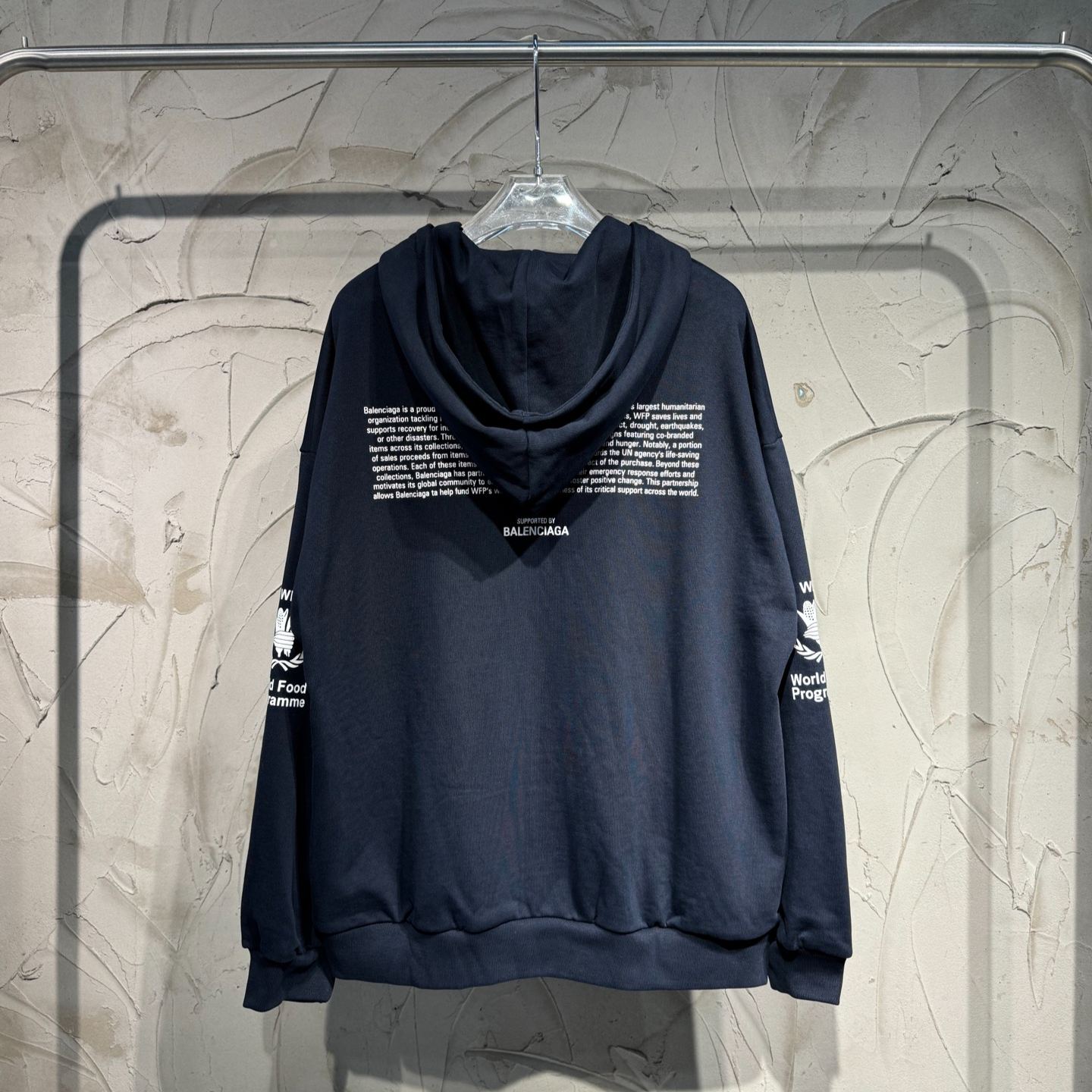 Balenciaga WFP Regular-Fit Zip-Up Hoodie(803264TTVX18065）