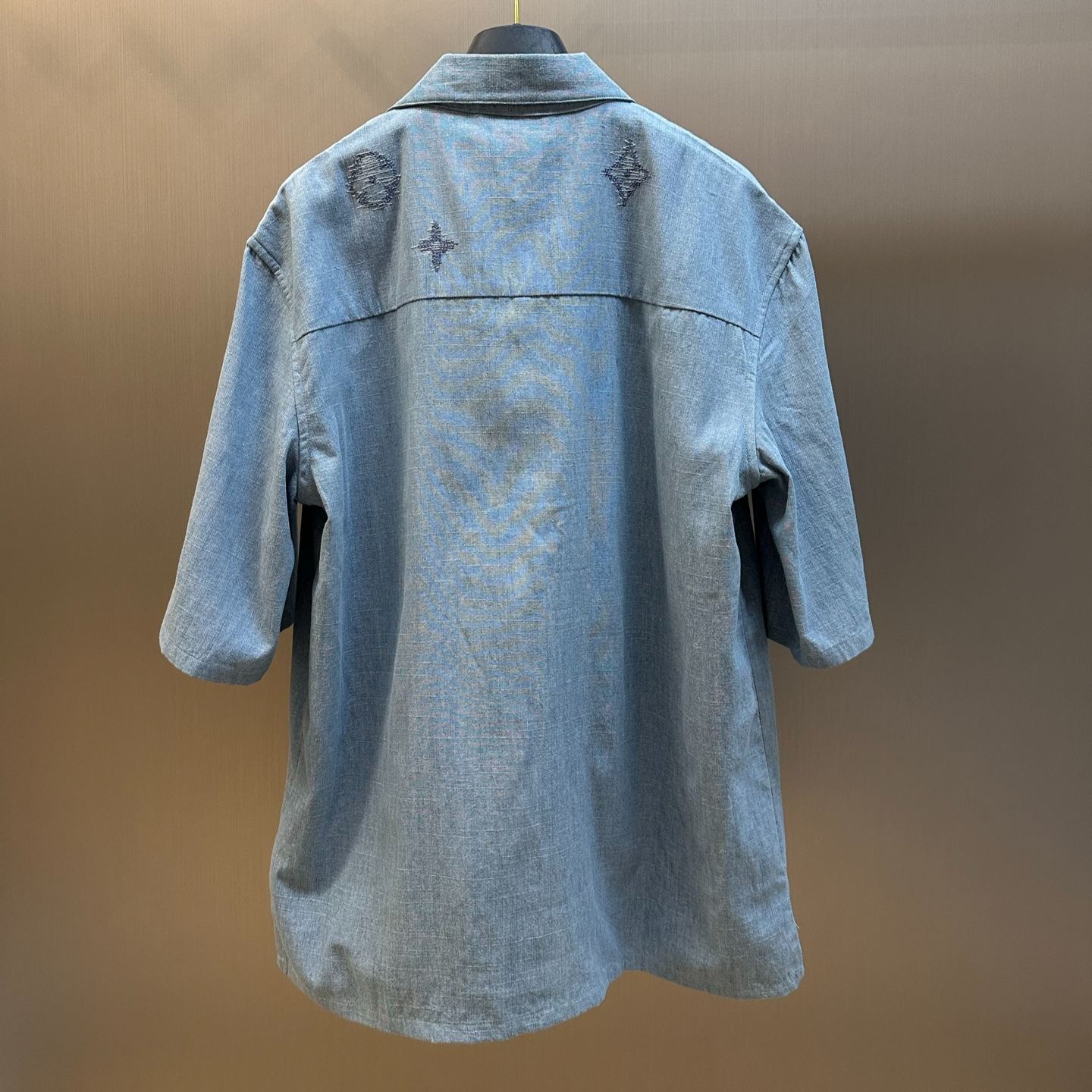Louis Vuitton Embroidered Signature Chambray Short（1AK79C）