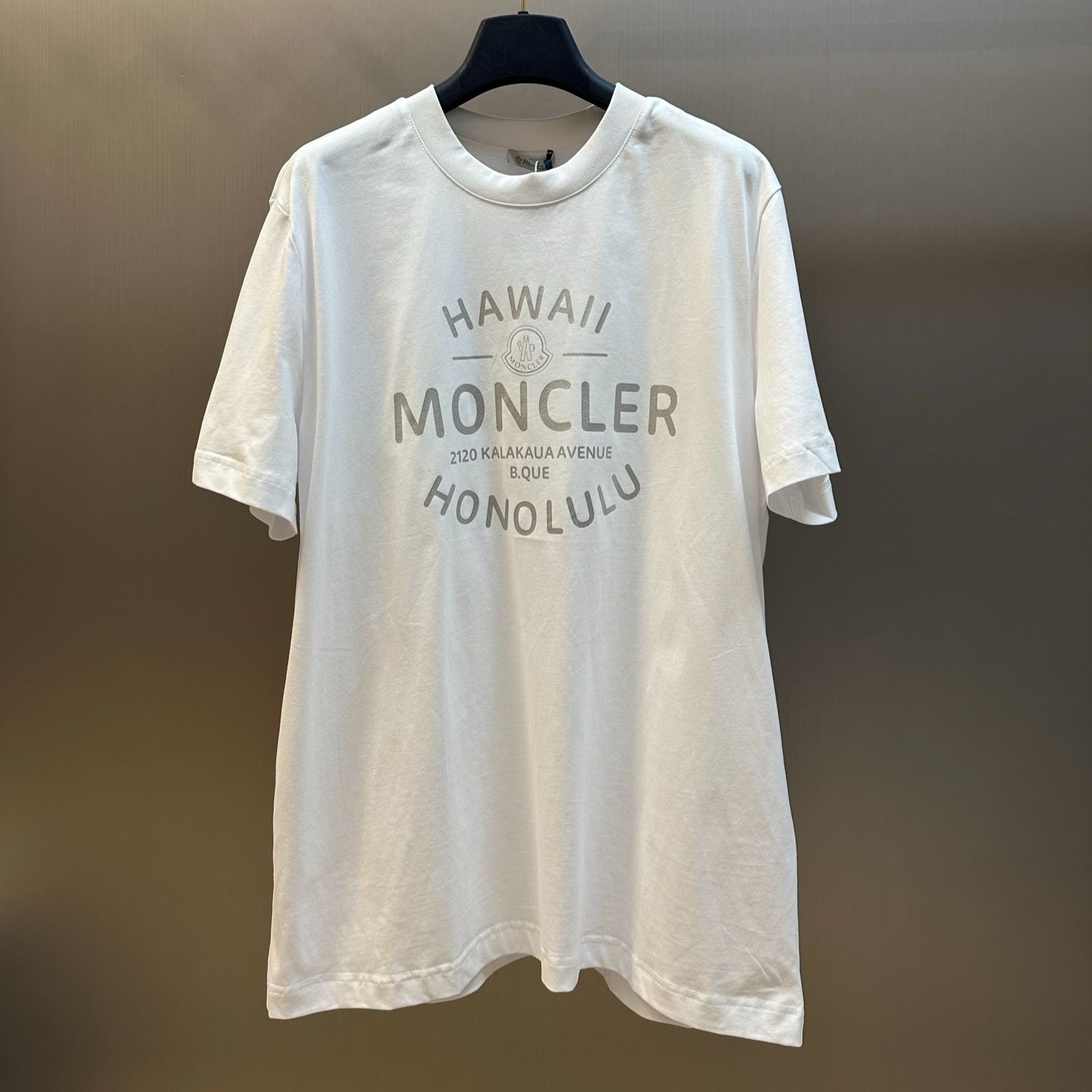 MONCLER SS 2024 New Film-Coated Printed Short-Sleeve T-Shirt（8C00040 89AJS 999）