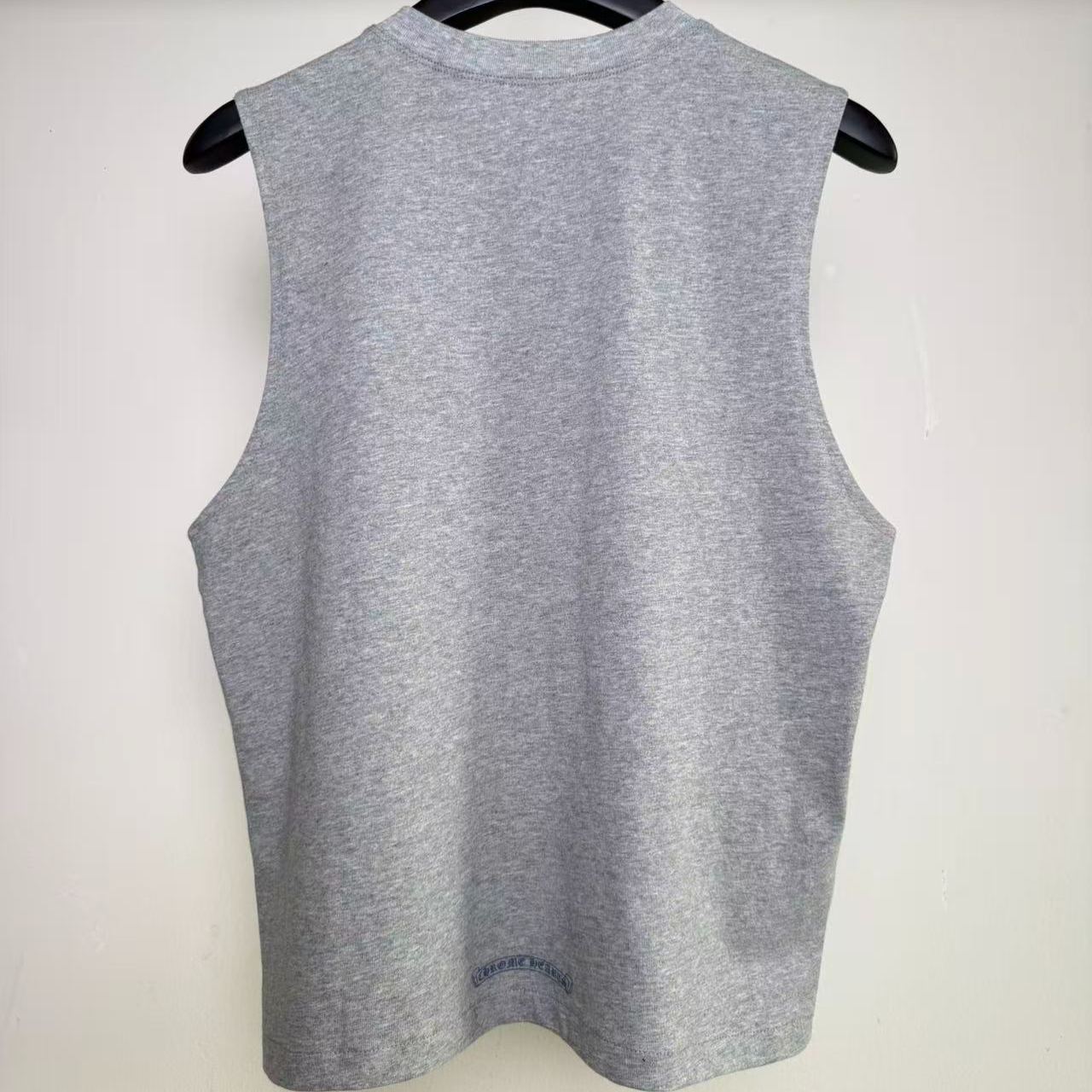 CHROME HEARTS Cemetery Cross Scroll Tank Top (CHROME HEARTS A003）