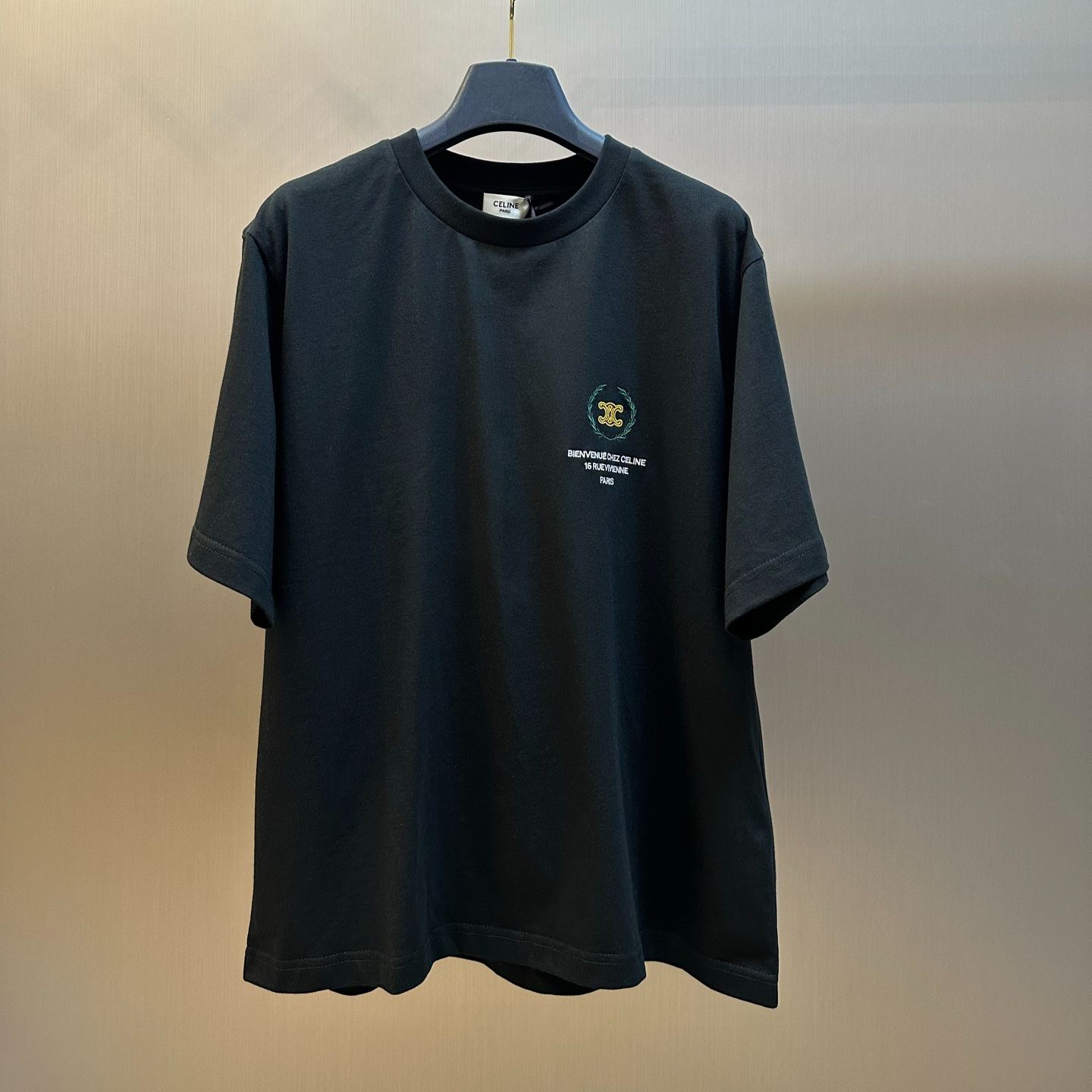 CELINE t-shirt IN cotton jersey (RX0UN1242.38NY）