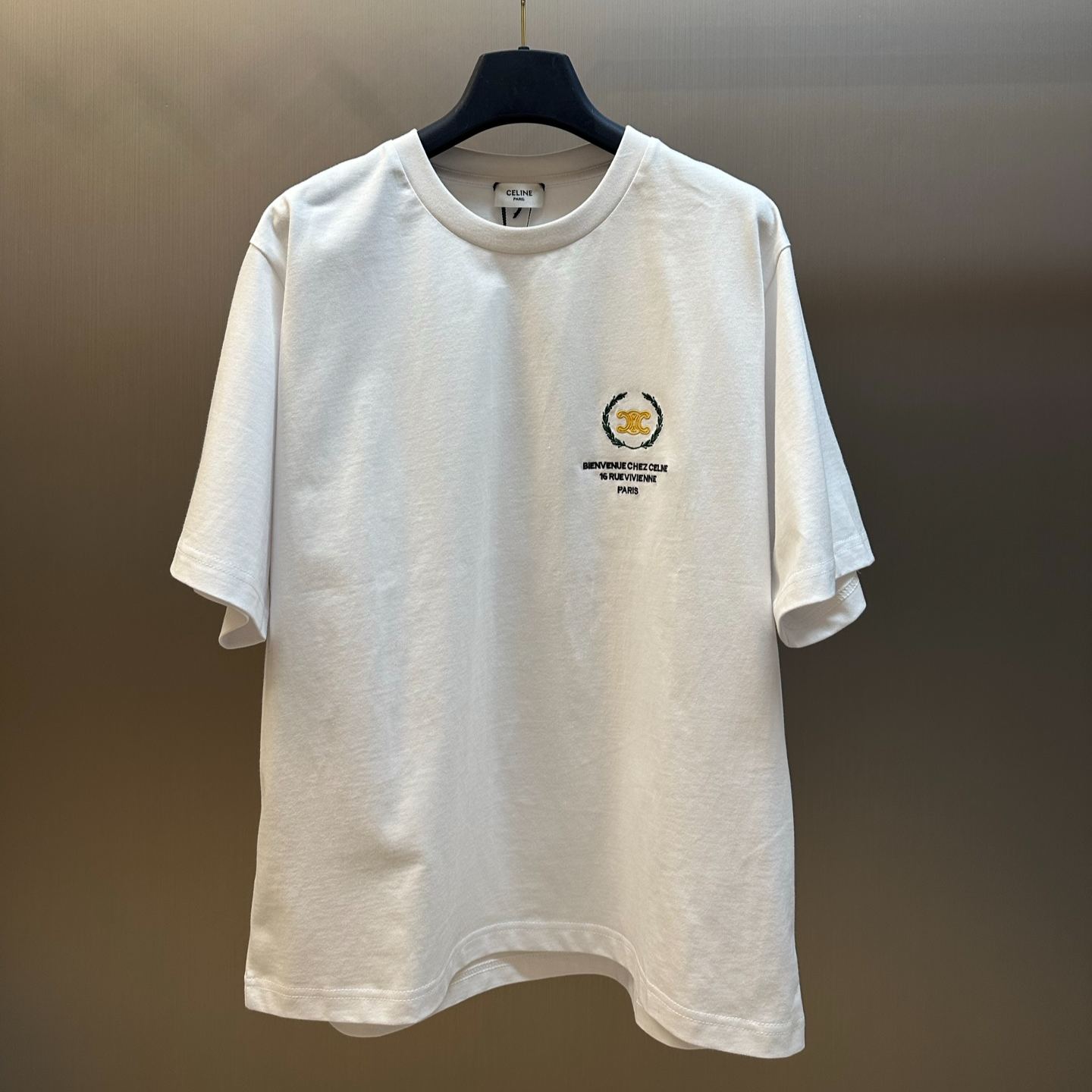 CELINE t-shirt IN cotton jersey (RX0UN1242.38NY）