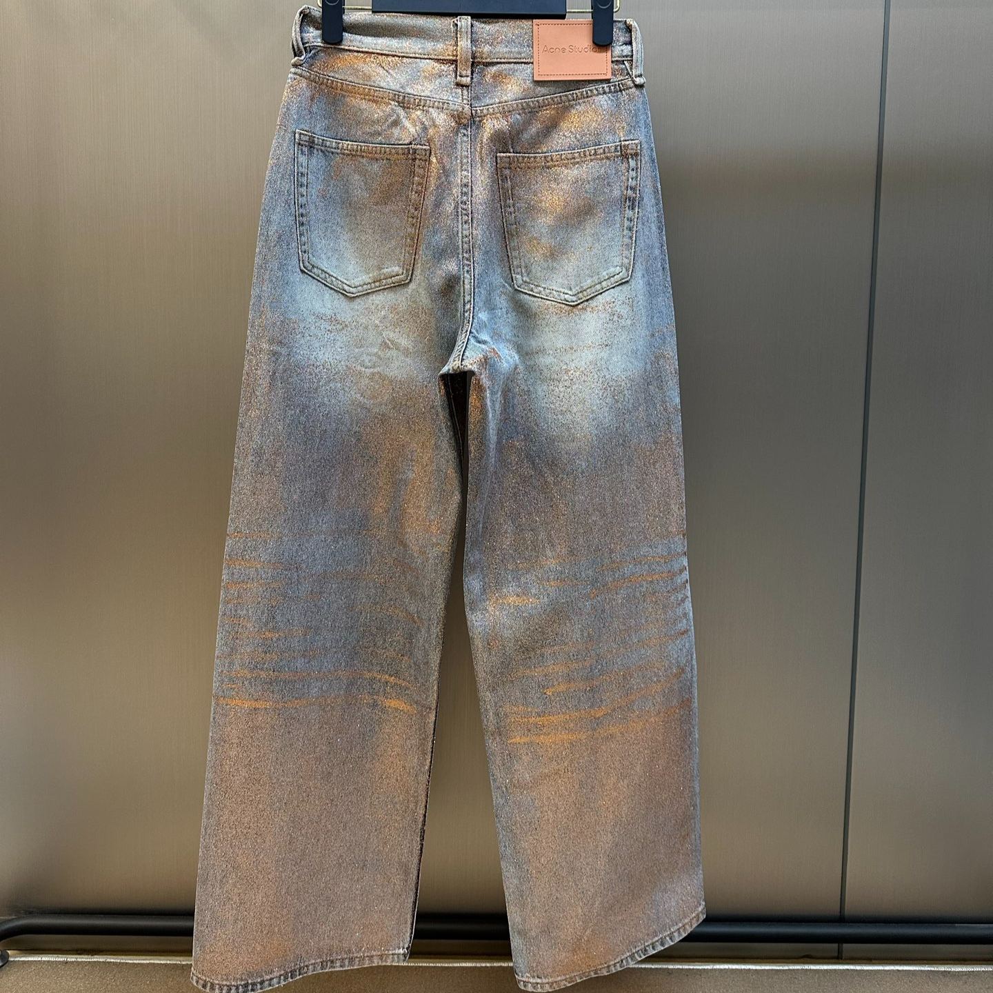 Acne Studios loose glitter jeans(C00119）