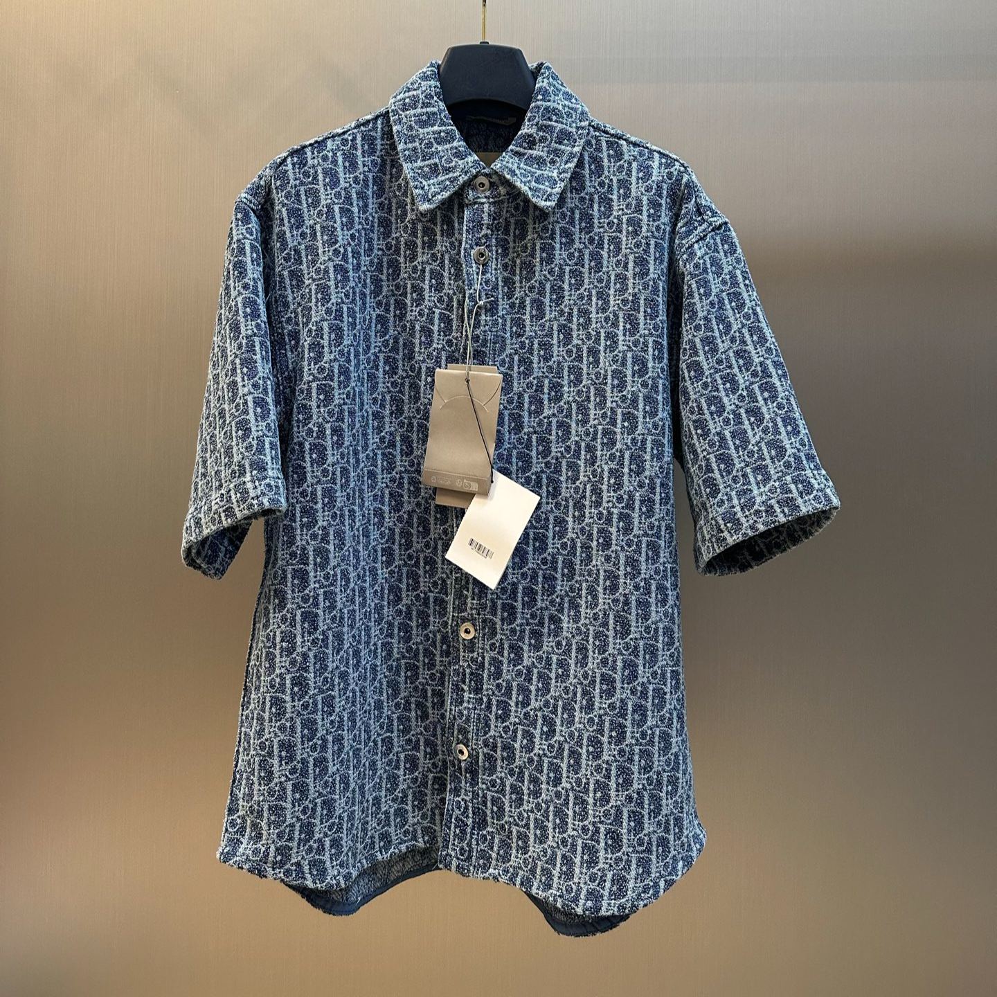 Dior Oblique Short-Sleeved Shirt（693D597A3088_C580）