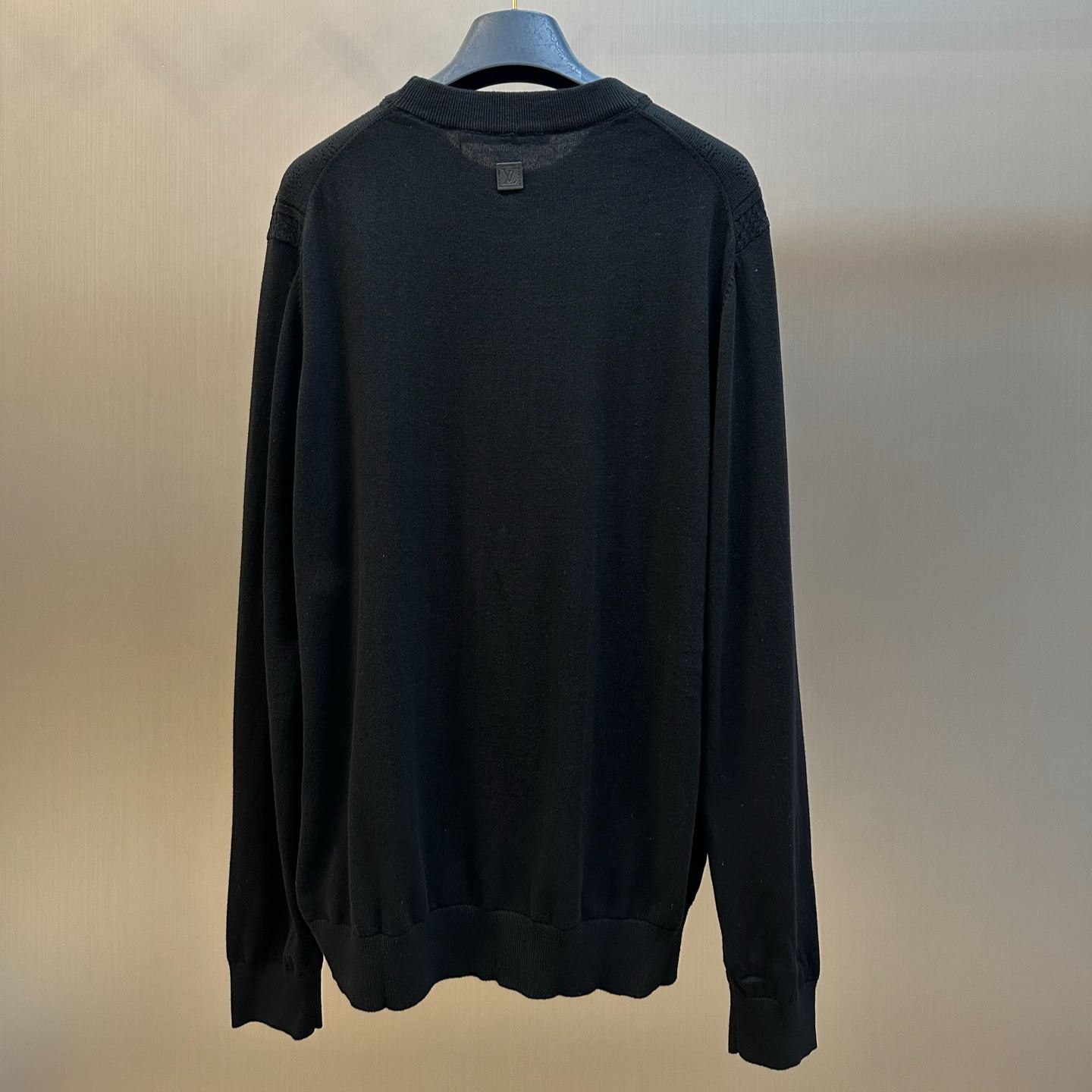 Louis Vuitton Pointelle Cotton-Silk Long-Sleeved Crewneck（1AJIOB）