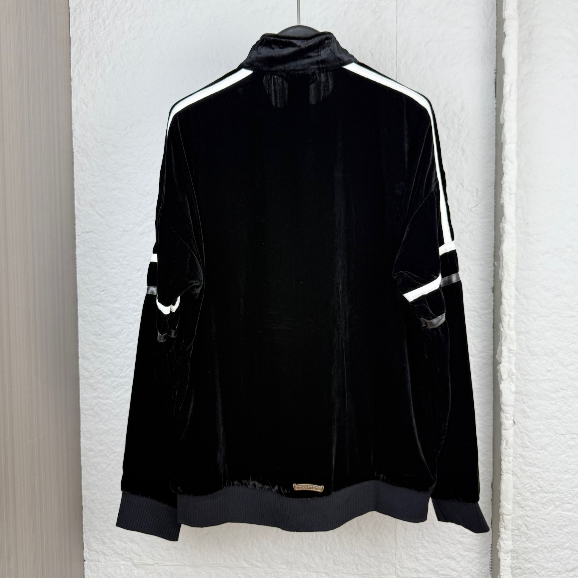 Chrome Hearts Logo-Embroidered Velour Zip-Up Track Jacket(CH-2026-7-16）