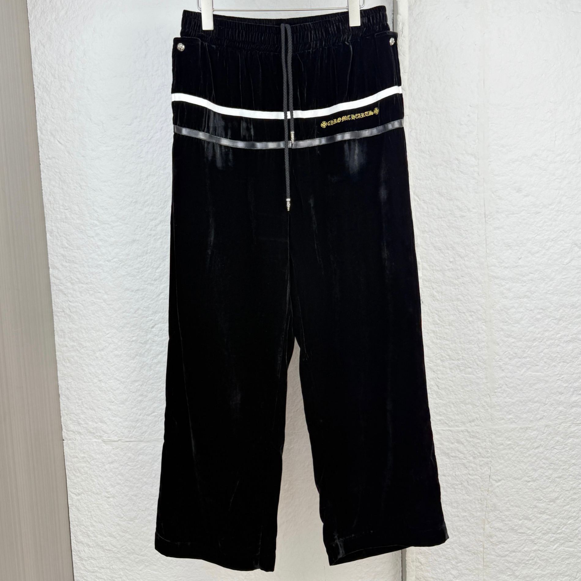 Chrome Hearts Embroidered Leather Patch Velvet Tracksuit（CH-2026-7-17）