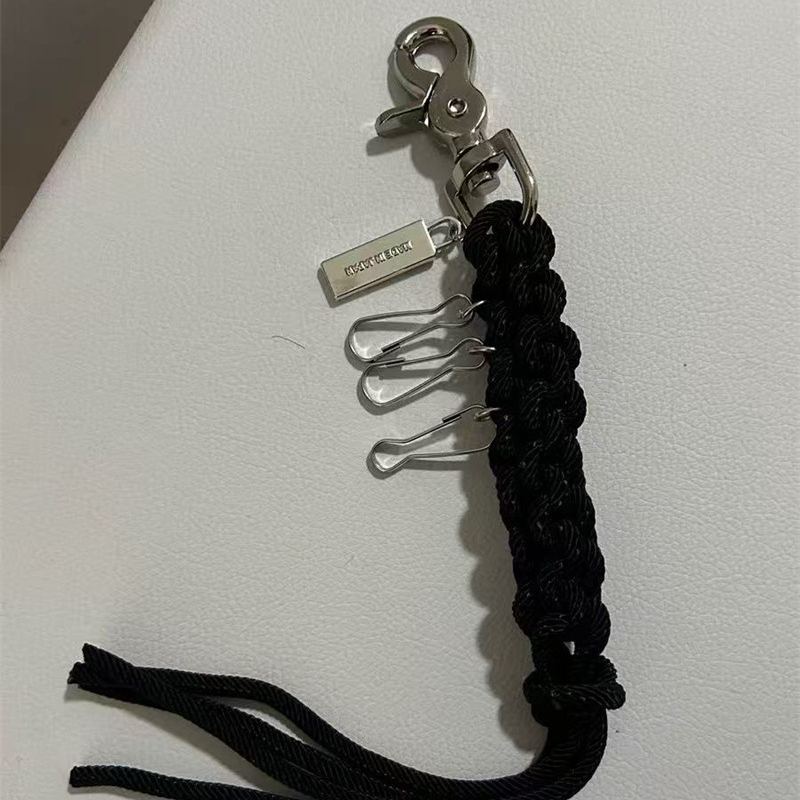 YOHJI YAMAMOTO Code Charm Paracord Keychain In Black（S56UI0123）
