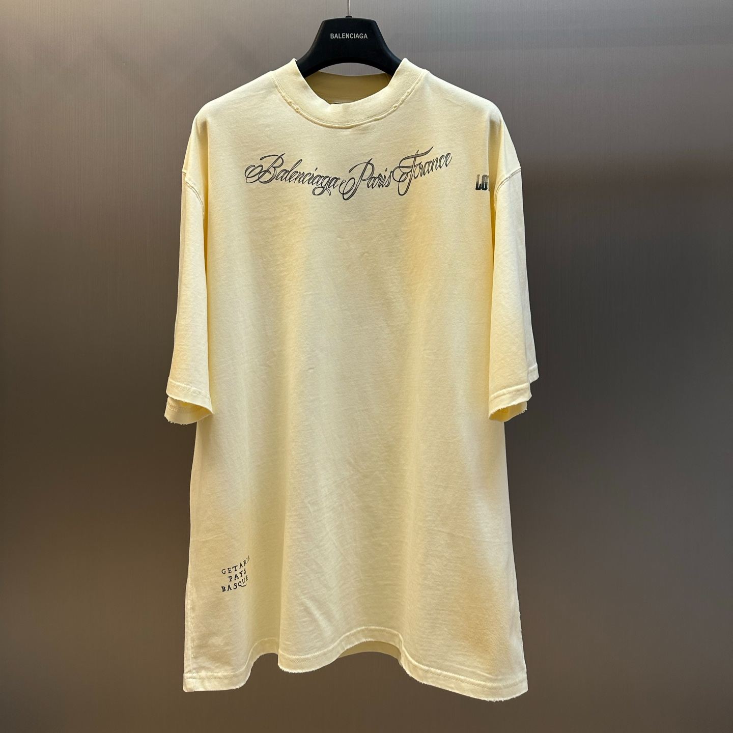 Balenciaga White Printed Cotton Jersey T-Shirt（A0016UTUVQ39002）
