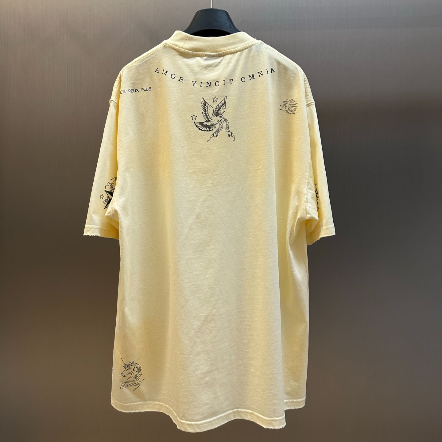 Balenciaga White Printed Cotton Jersey T-Shirt（A0016UTUVQ39002）