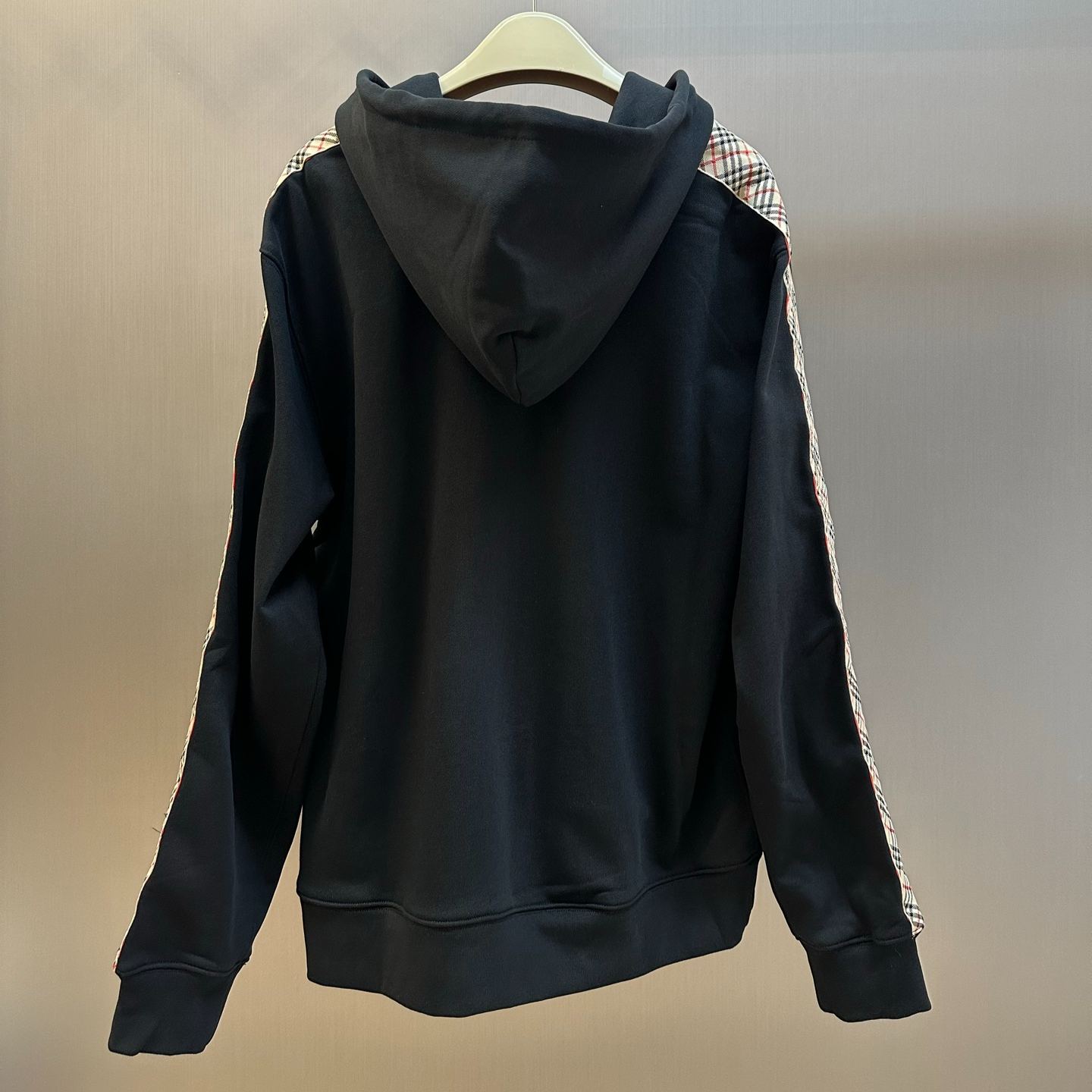 Burberry Check-print zip-up hoodie（8118990）