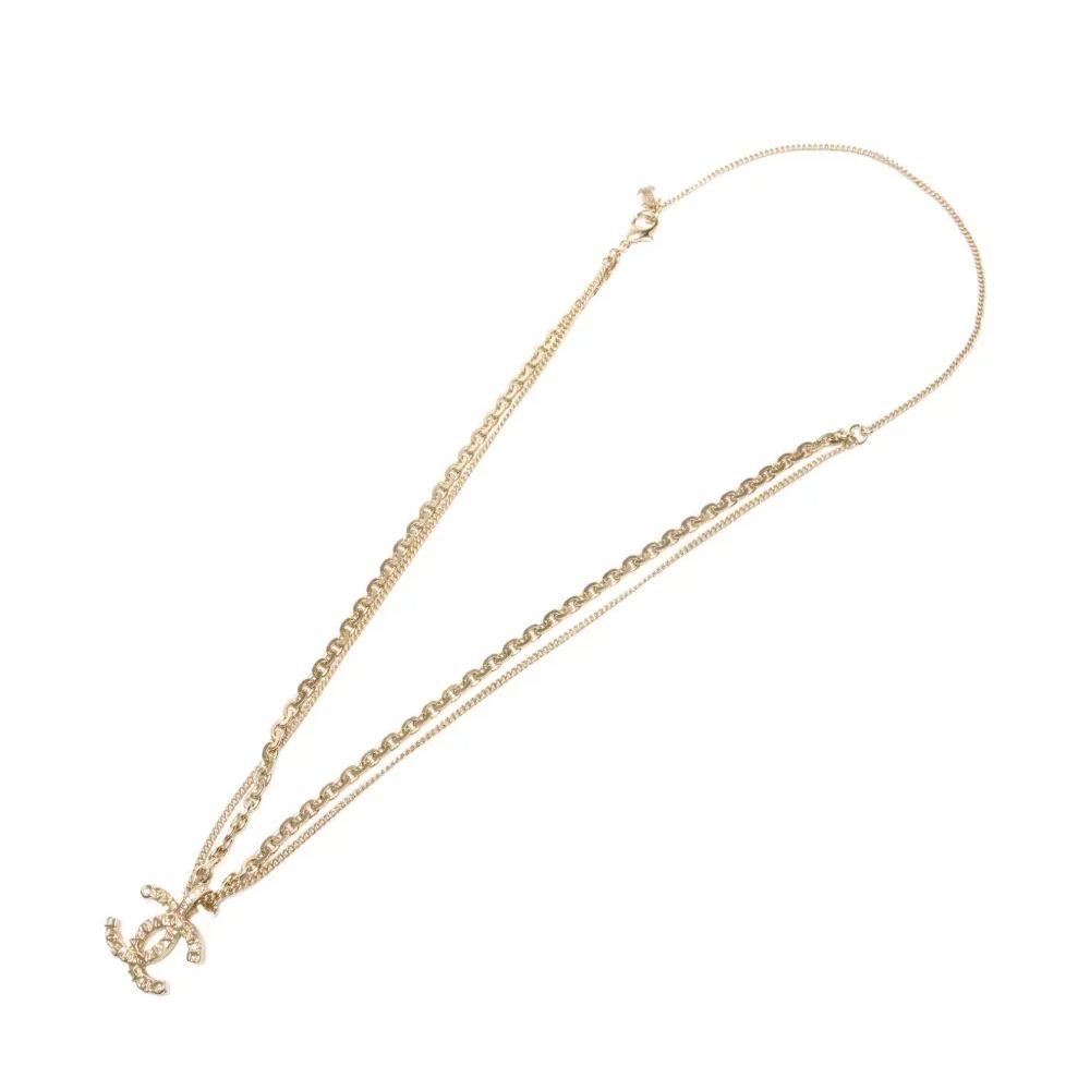 CHANEL collier à pendentif CC (2021)（FF27492）