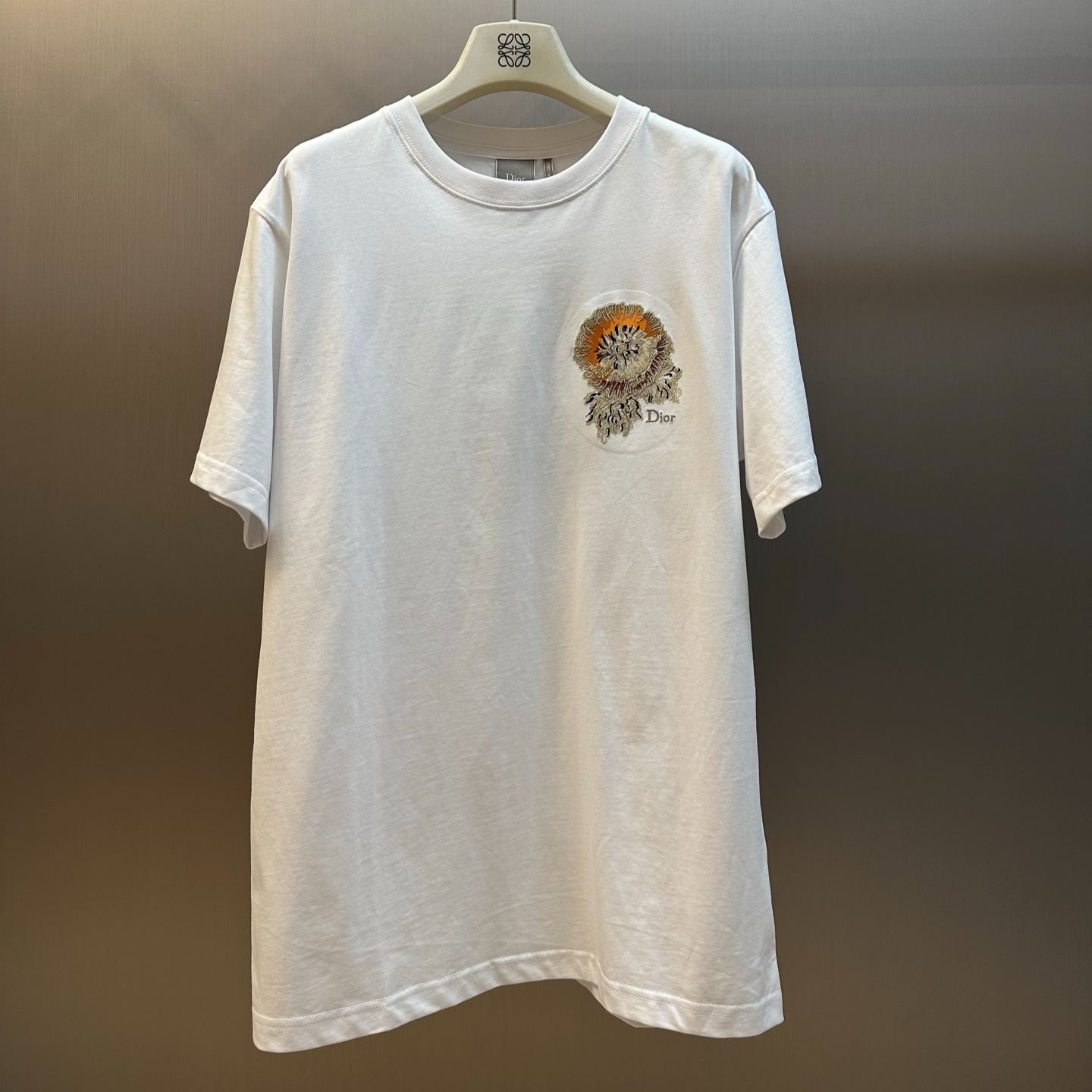 Dior oversized T-shirt with Dior Byzance motif（643J621B3947_C980）