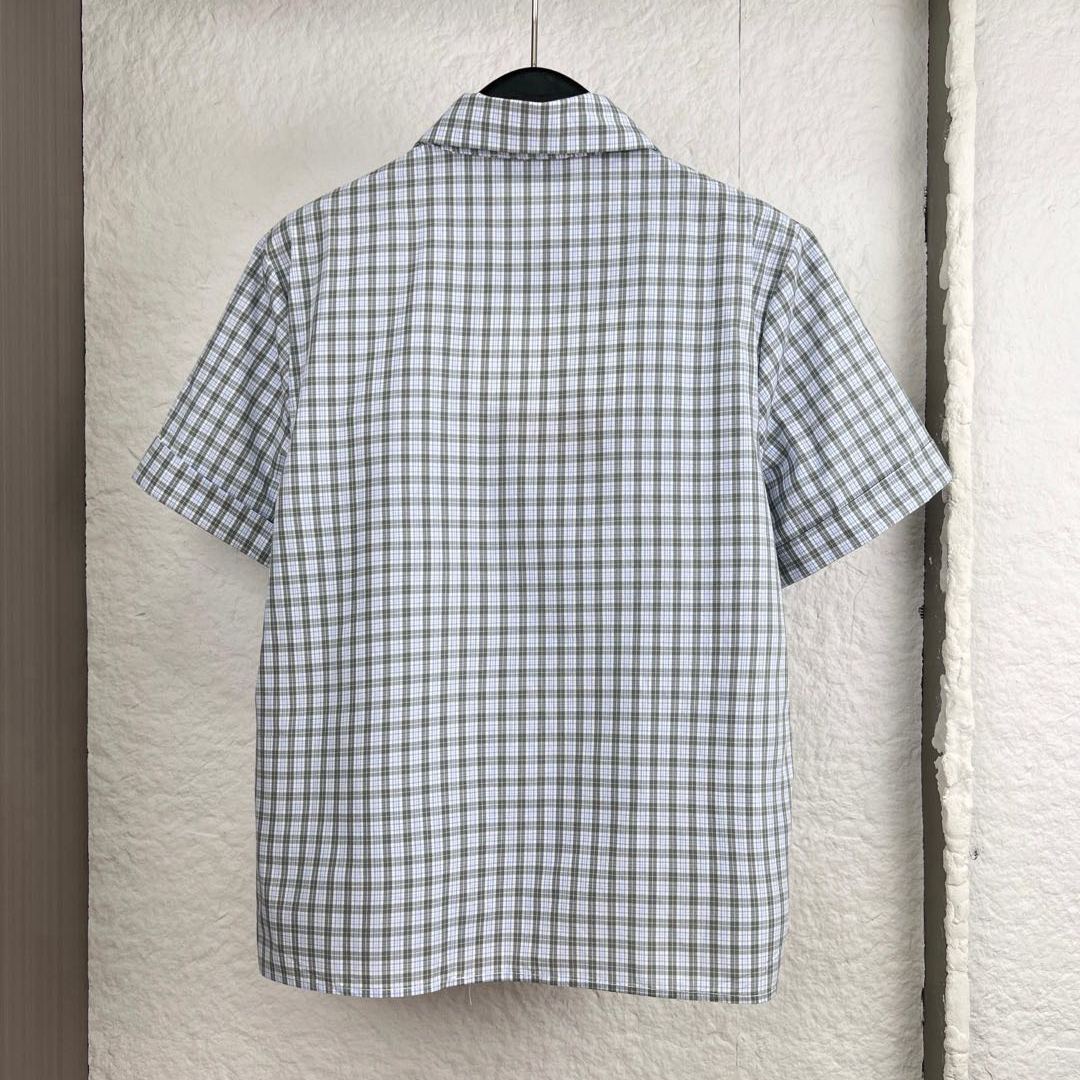 Miu Miu Checked Poplin Shirt（MK1959_196L_F073K_S_OOO）