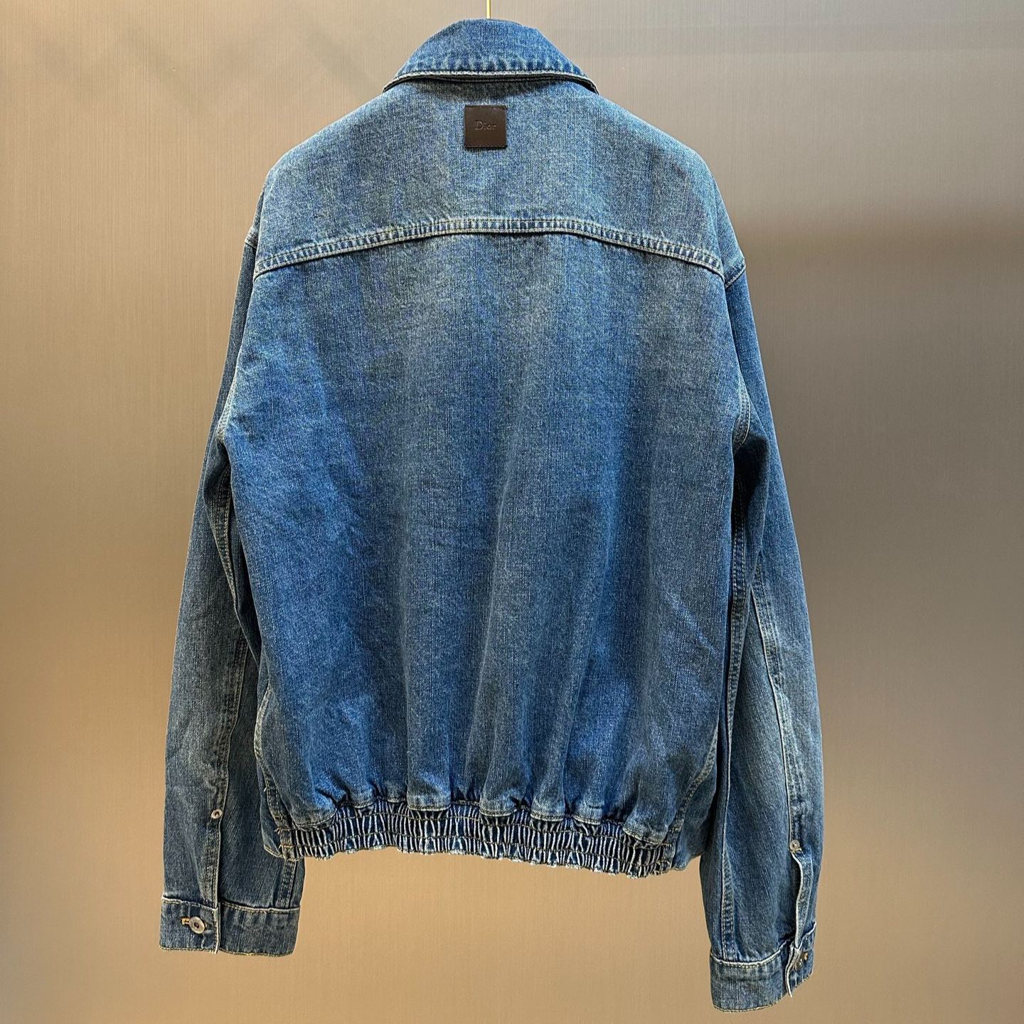 Dior Zipped Jacket Blue Cotton Twill （683D487A3062_C580）