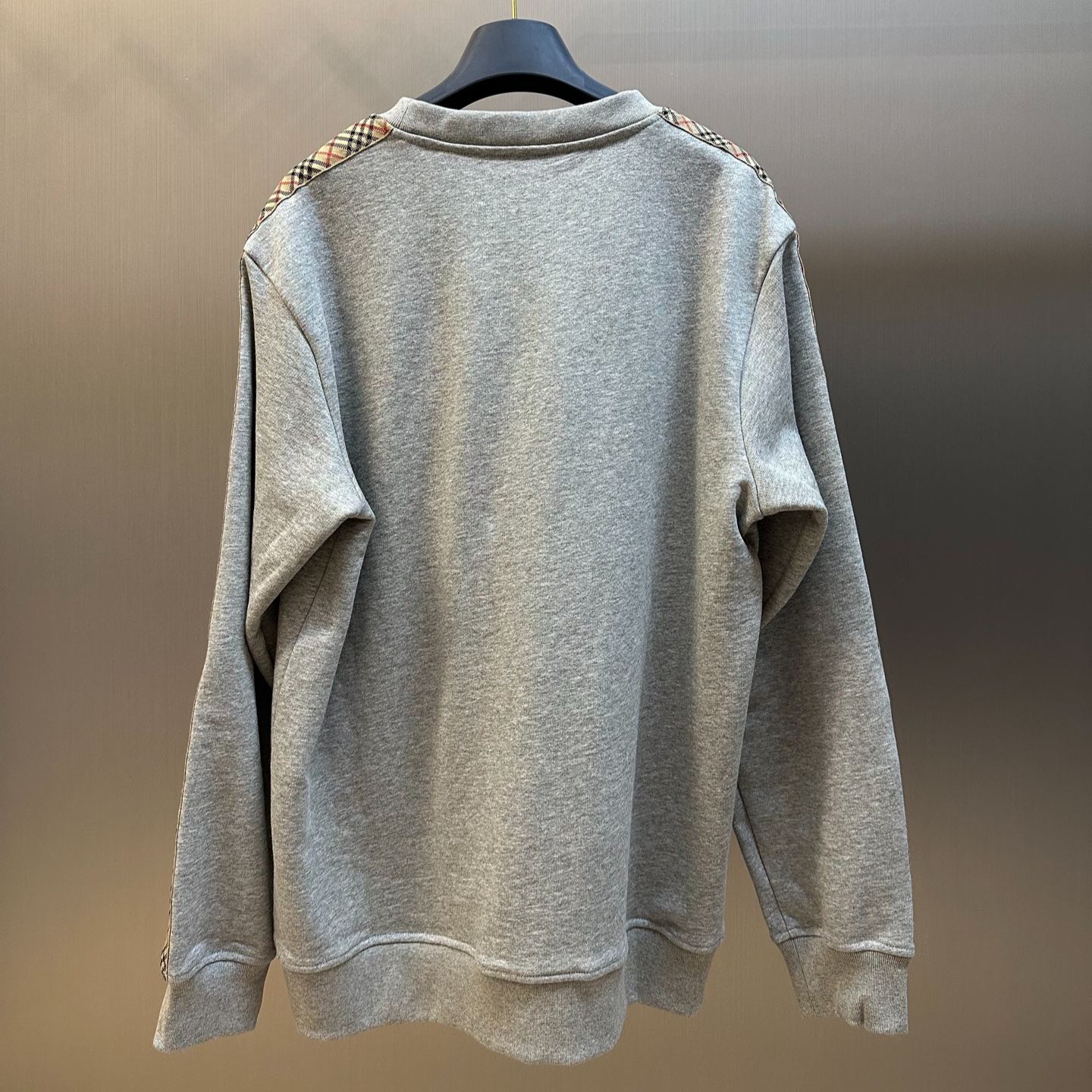 Burberry Check-Trim Cotton Sweatshirt（81187511）