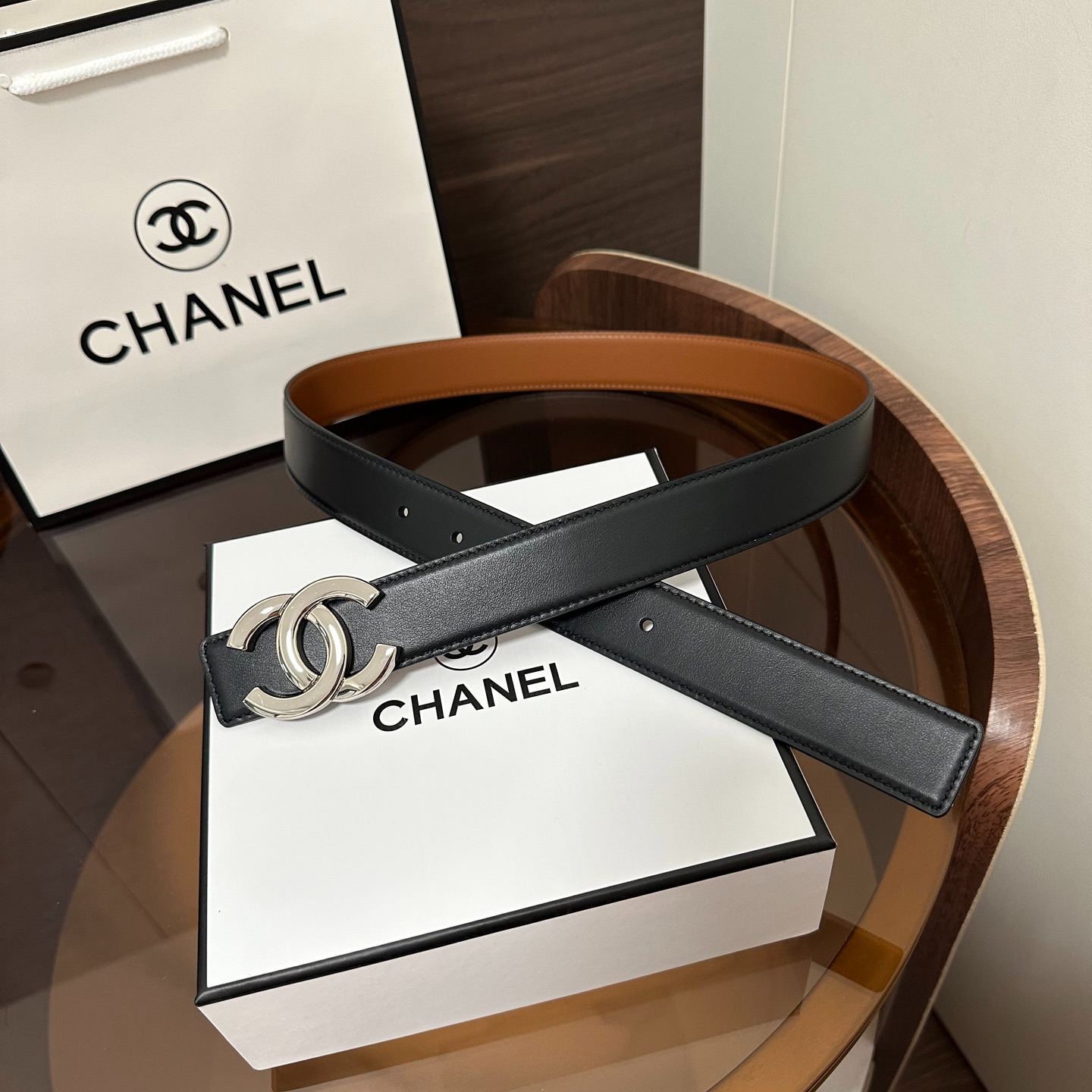 Chanel leather belt（AAC225-B25399-UC279）