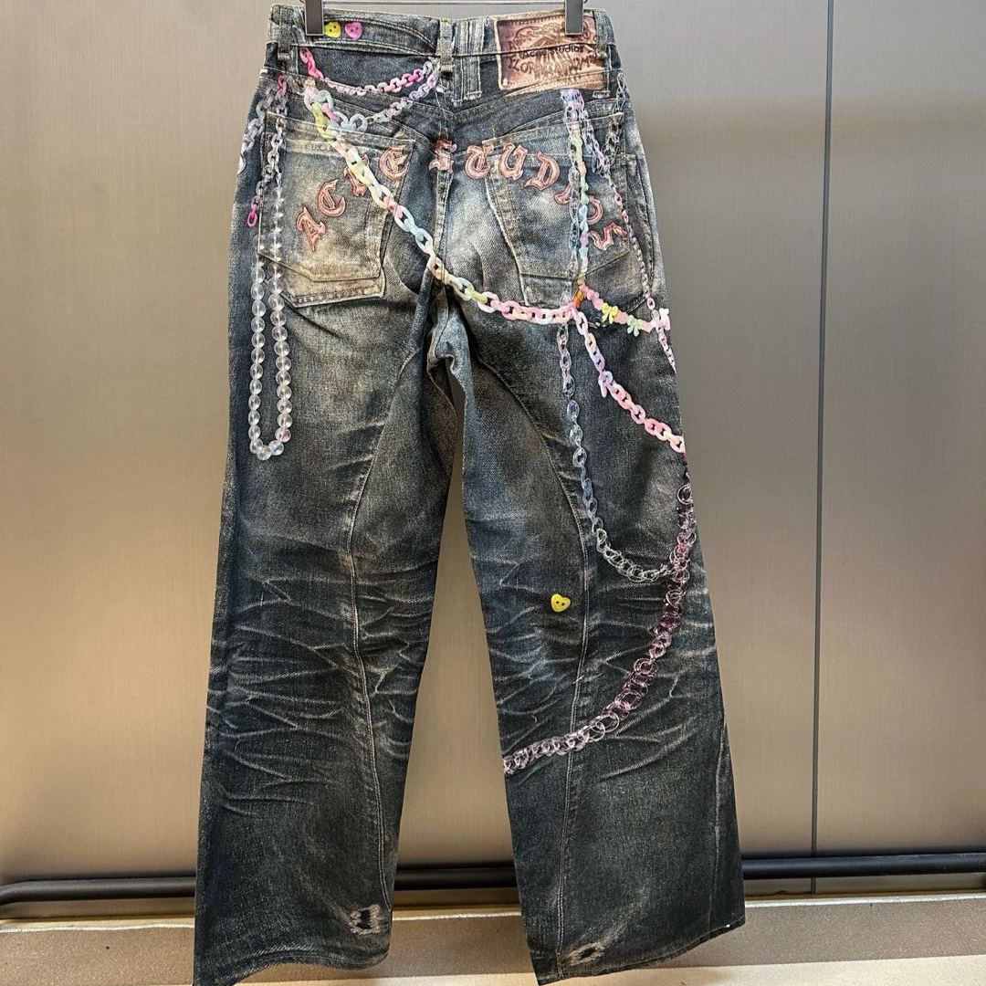 Acne Studios Baggy Fit Jeans 1981F Mid Blue(AK0910-863）