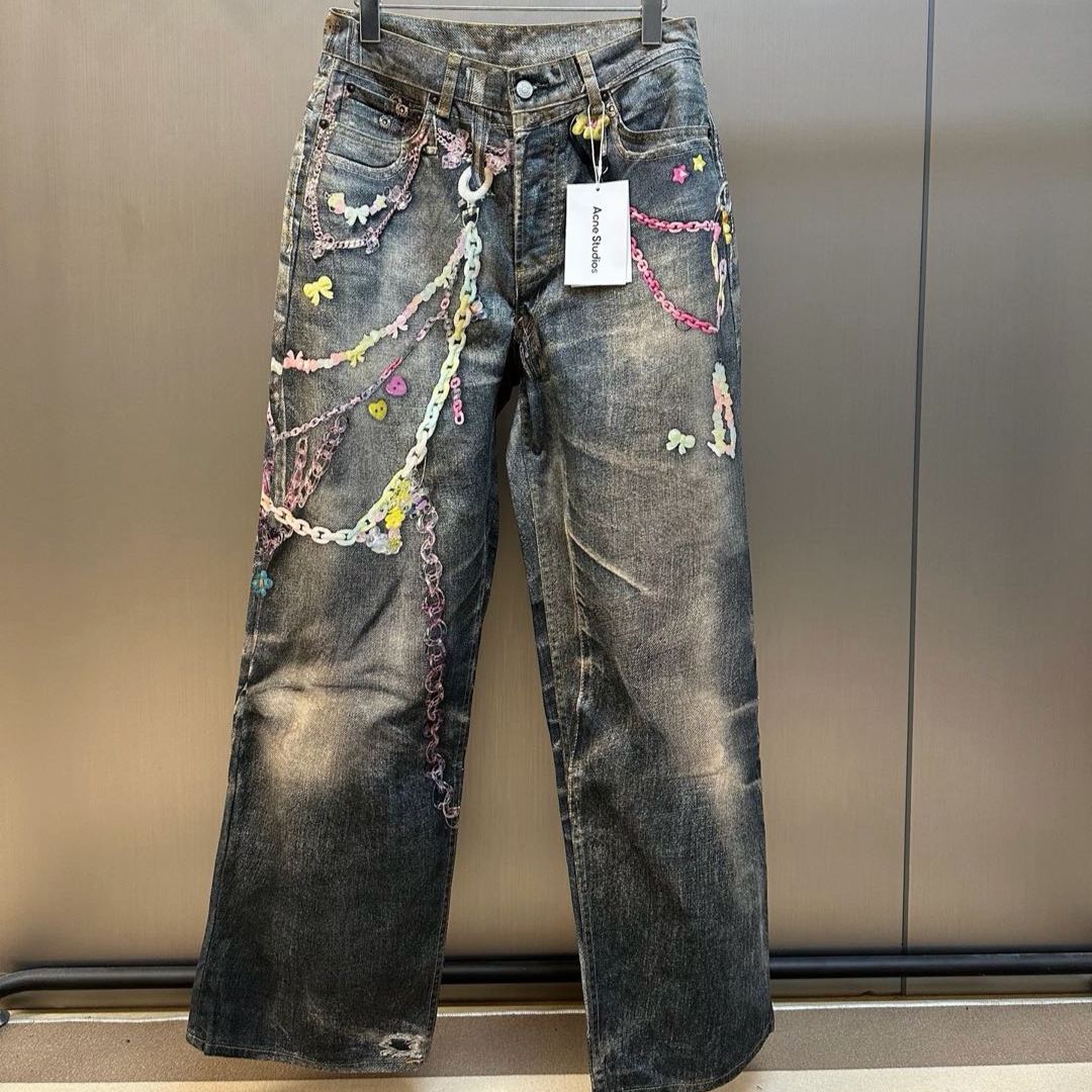 Acne Studios Baggy Fit Jeans 1981F Mid Blue(AK0910-863）