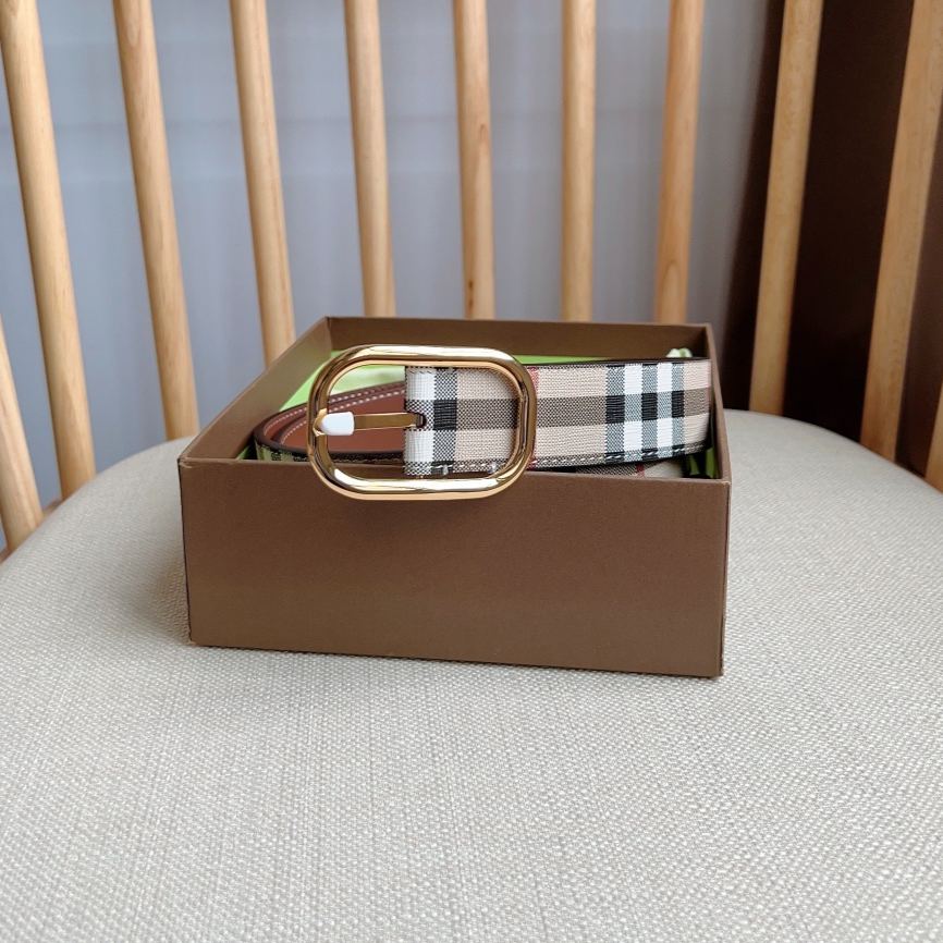 Burberry Vintage Check leather belt（8066059）