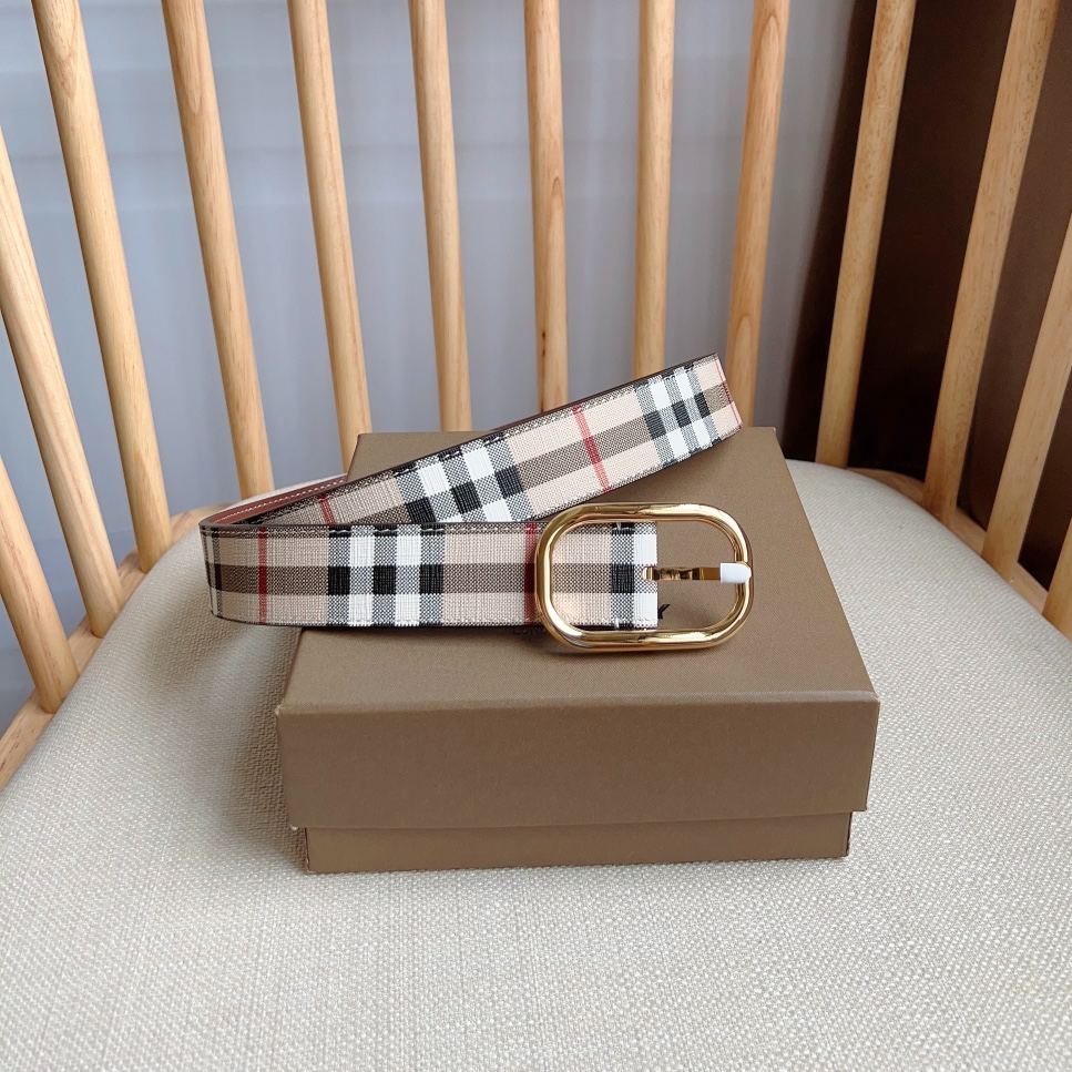 Burberry Vintage Check leather belt（8066059）