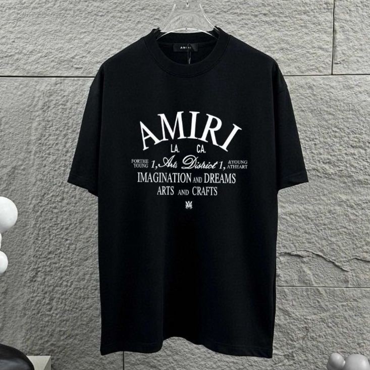 AMIRI - Arts District Cotton Jersey T-shirt (78IXYV016）