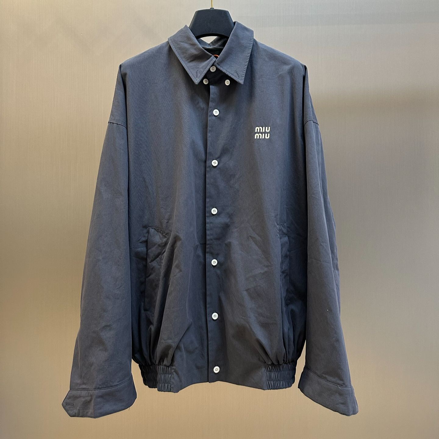 MIUMIU Old poplin blouson jacket（ML1264_19CV_F0170_S_OOO）